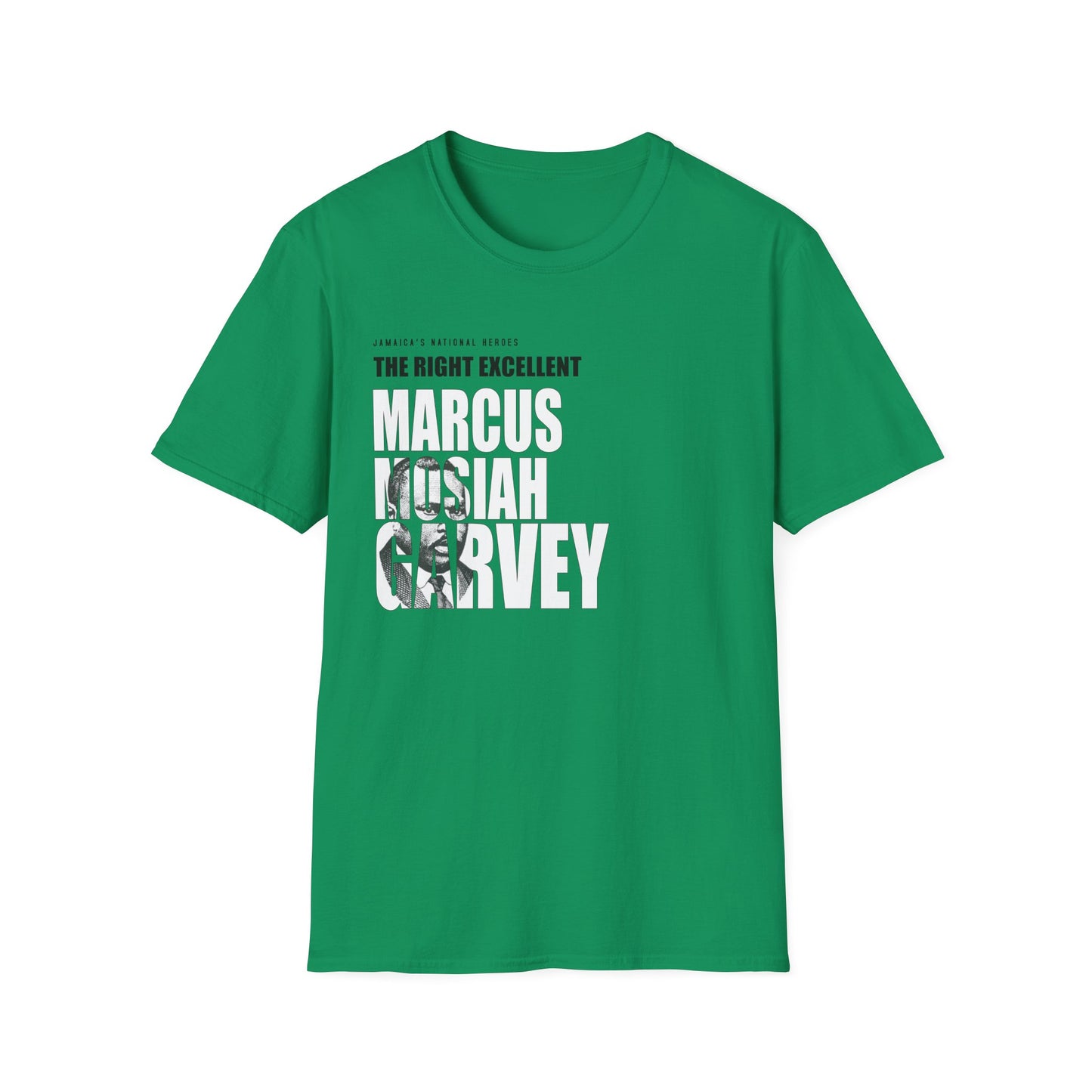 Marcus Mosiah Garvey Tribute T-Shirt - Softstyle Jamaica National Hero Series