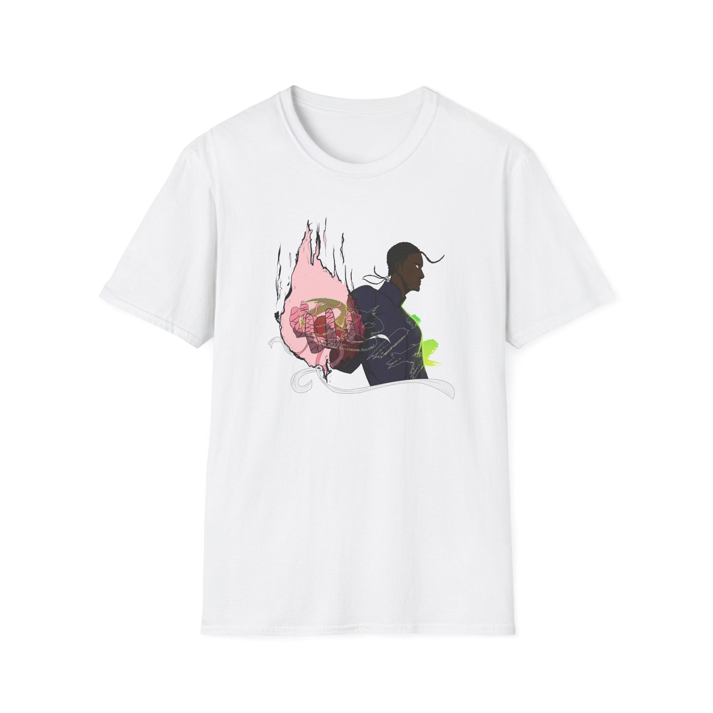 Obia Male Graphics - Unisex Softstyle T-Shirt - Anime Lovers