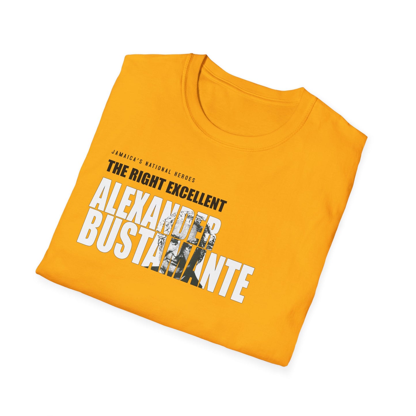 Alexander Bustamante Tribute T-Shirt - Softstyle Jamaica National Hero Series