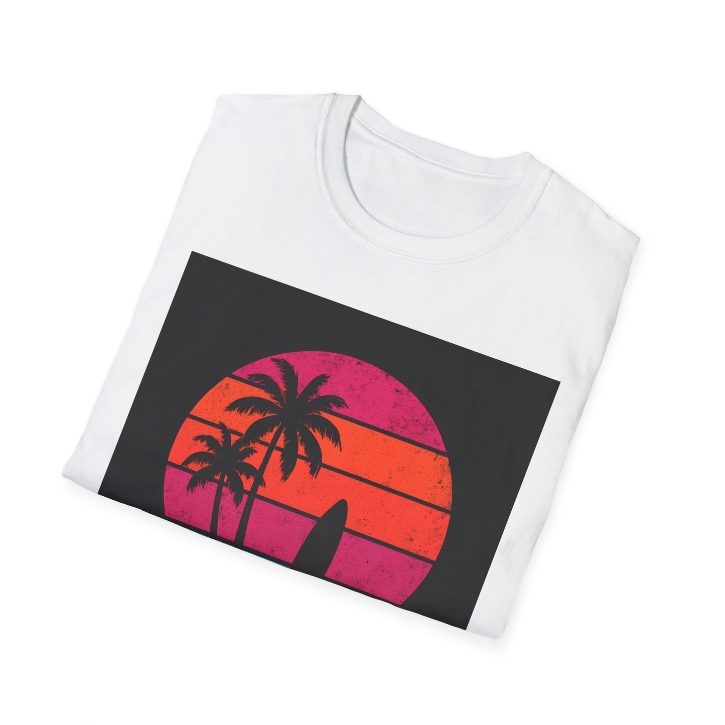 Retro Surf Vibes T-Shirt, Summer Vibes Tee, Beach Lover Shirt, Vacation Apparel, Gift for Surfers, Unisex Graphic Tee