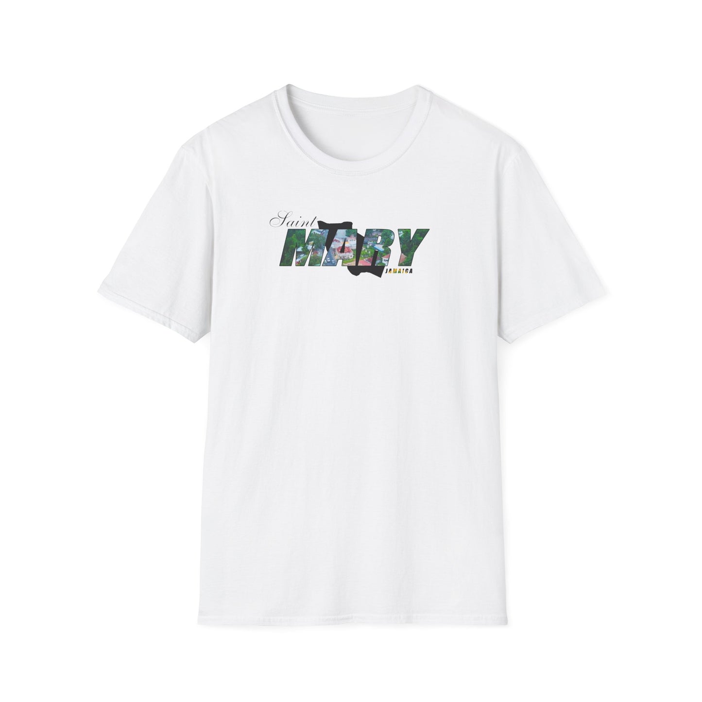 Saint Mary Unisex Softstyle T-Shirt – Comfortable Beachwear for Vacation Vibes