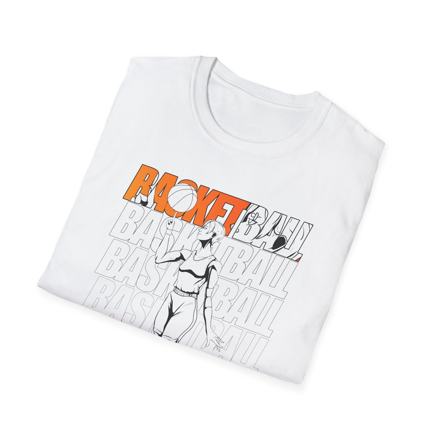 Basketball Female Vibes Unisex Softstyle T-Shirt - Sporty Graphic Tee