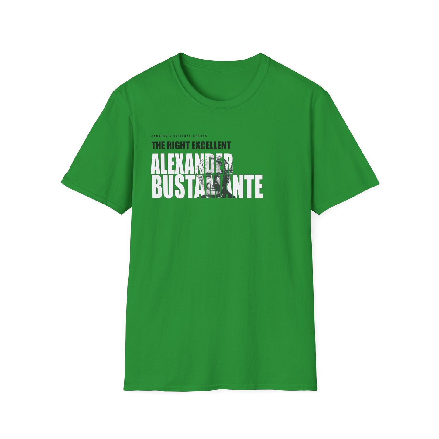Alexander Bustamante Tribute T-Shirt - Softstyle Jamaica National Hero Series