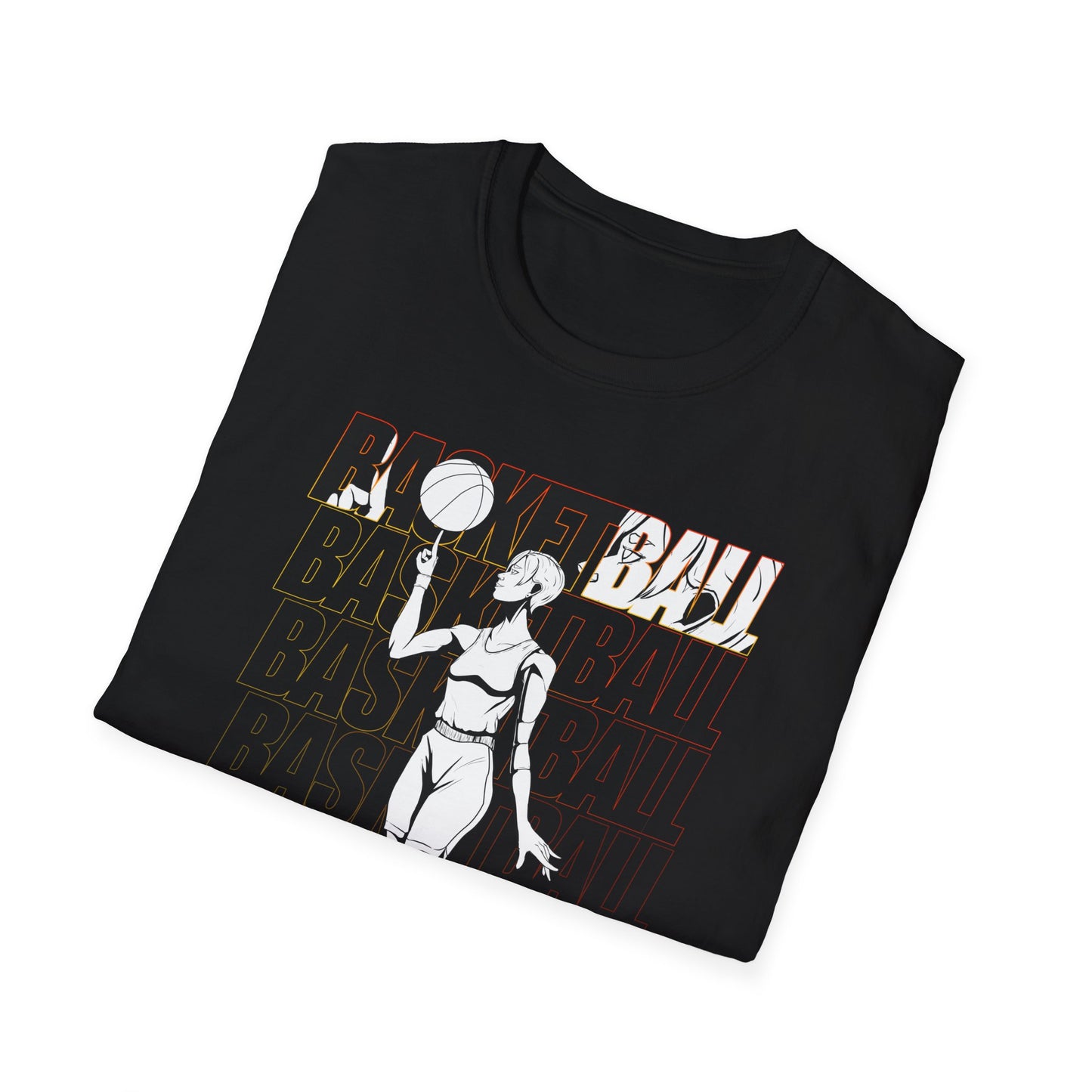 Basketball Female Vibes Unisex Softstyle T-Shirt - Sporty Graphic Tee