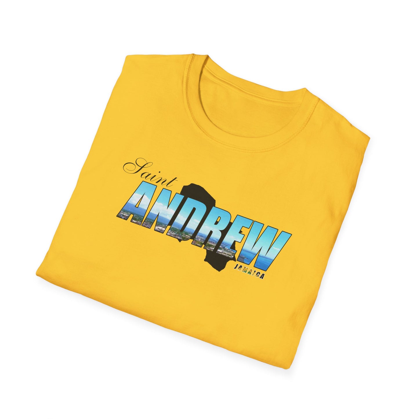 Saint Andrew Unisex Softstyle T-Shirt – Comfortable Beachwear for Vacation Vibes