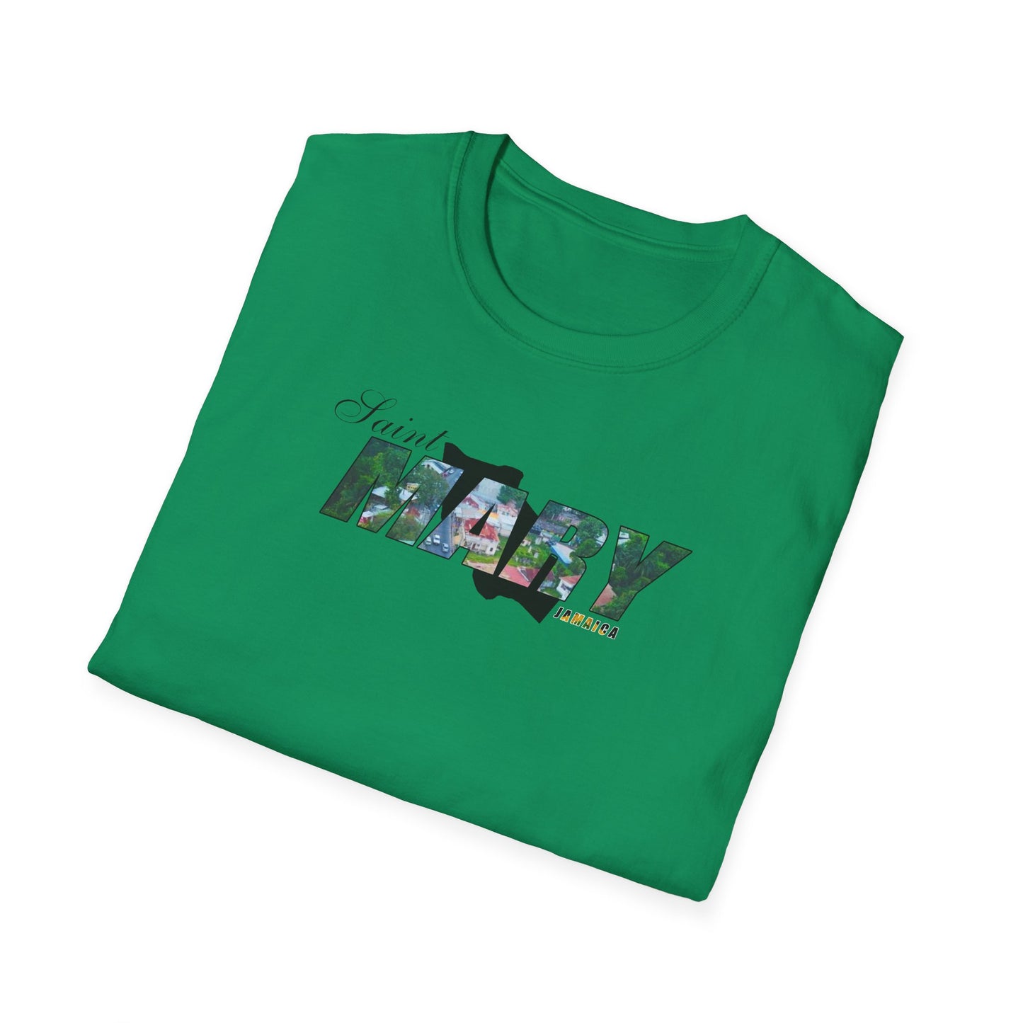 Saint Mary Unisex Softstyle T-Shirt – Comfortable Beachwear for Vacation Vibes