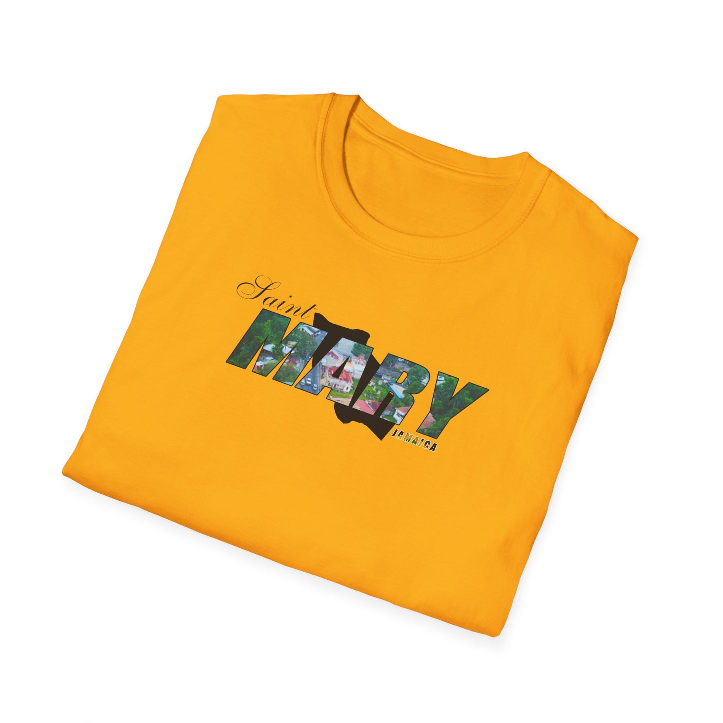 Saint Mary Unisex Softstyle T-Shirt – Comfortable Beachwear for Vacation Vibes
