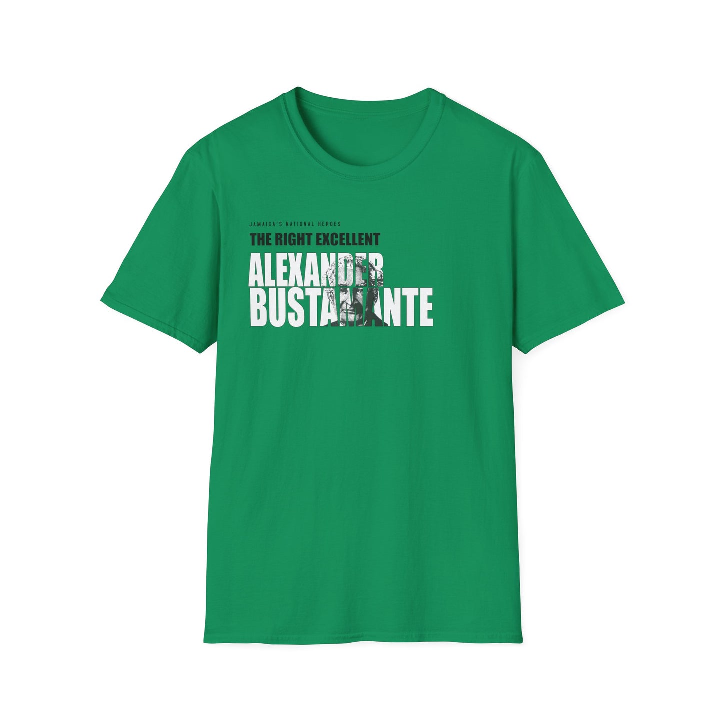 Alexander Bustamante Tribute T-Shirt - Softstyle Jamaica National Hero Series