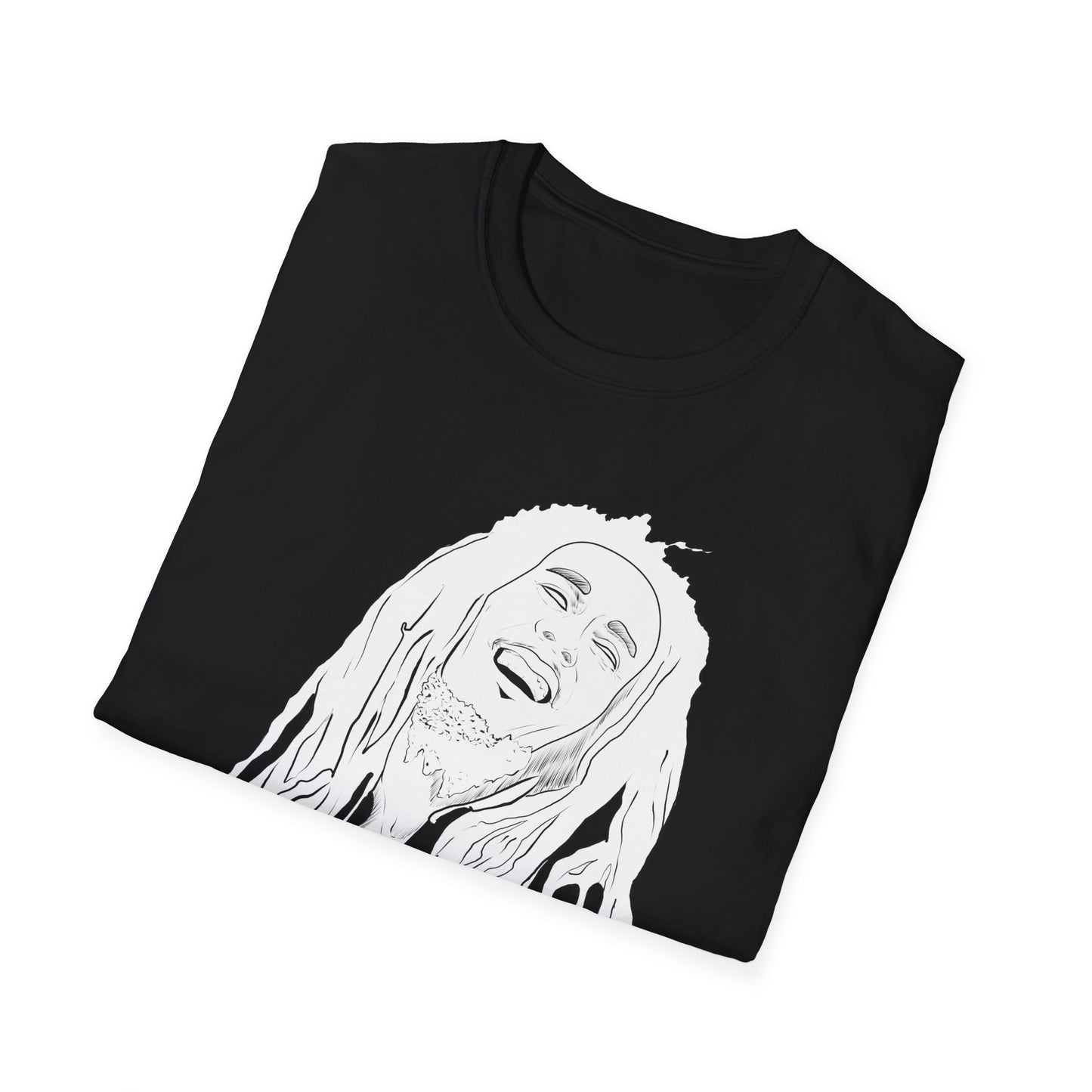 Legendary Musician Illustration Unisex Softstyle T-Shirt