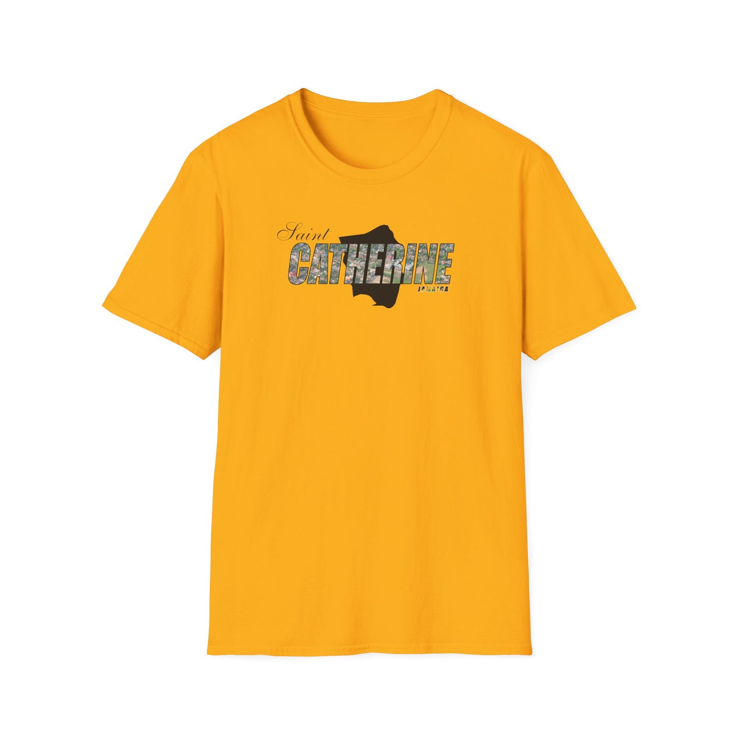 Saint Catherine Unisex Softstyle T-Shirt – Comfortable Beachwear for Vacation Vibes