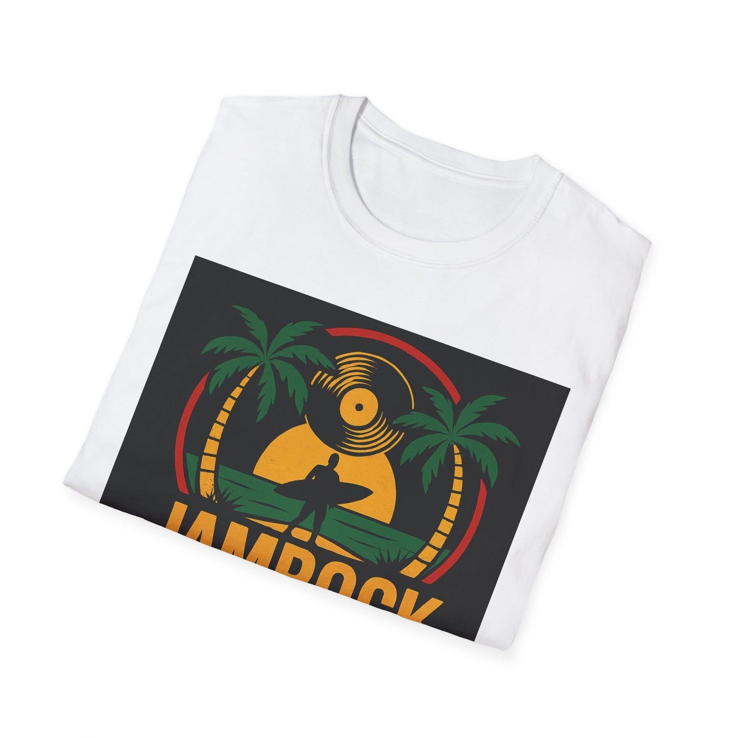 Jamrock Retro Vibe Unisex T-Shirt | Summer Music Festival Tee, Beachwear, Gift for Music Lovers, Vintage Style Apparel, Unisex Graphic Tee