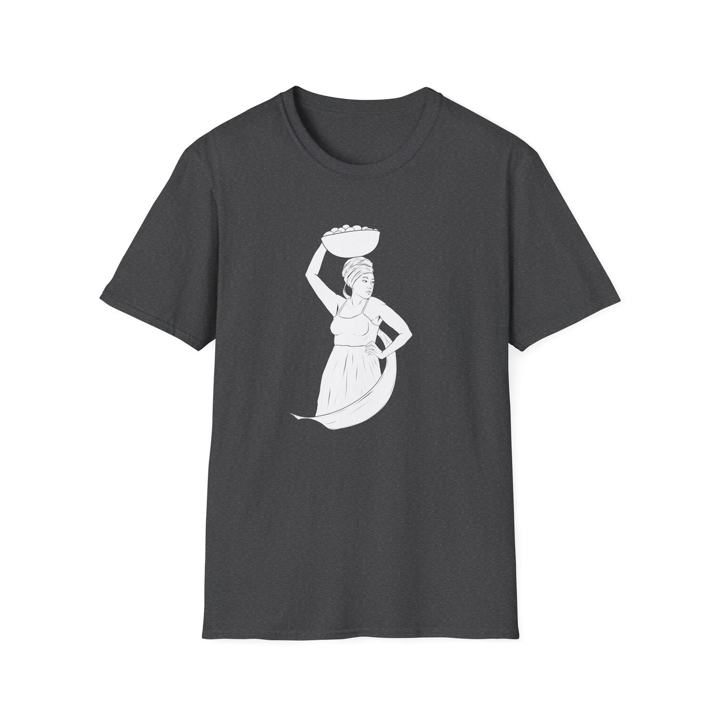 Market Woman Illustration Unisex Softstyle T-Shirt