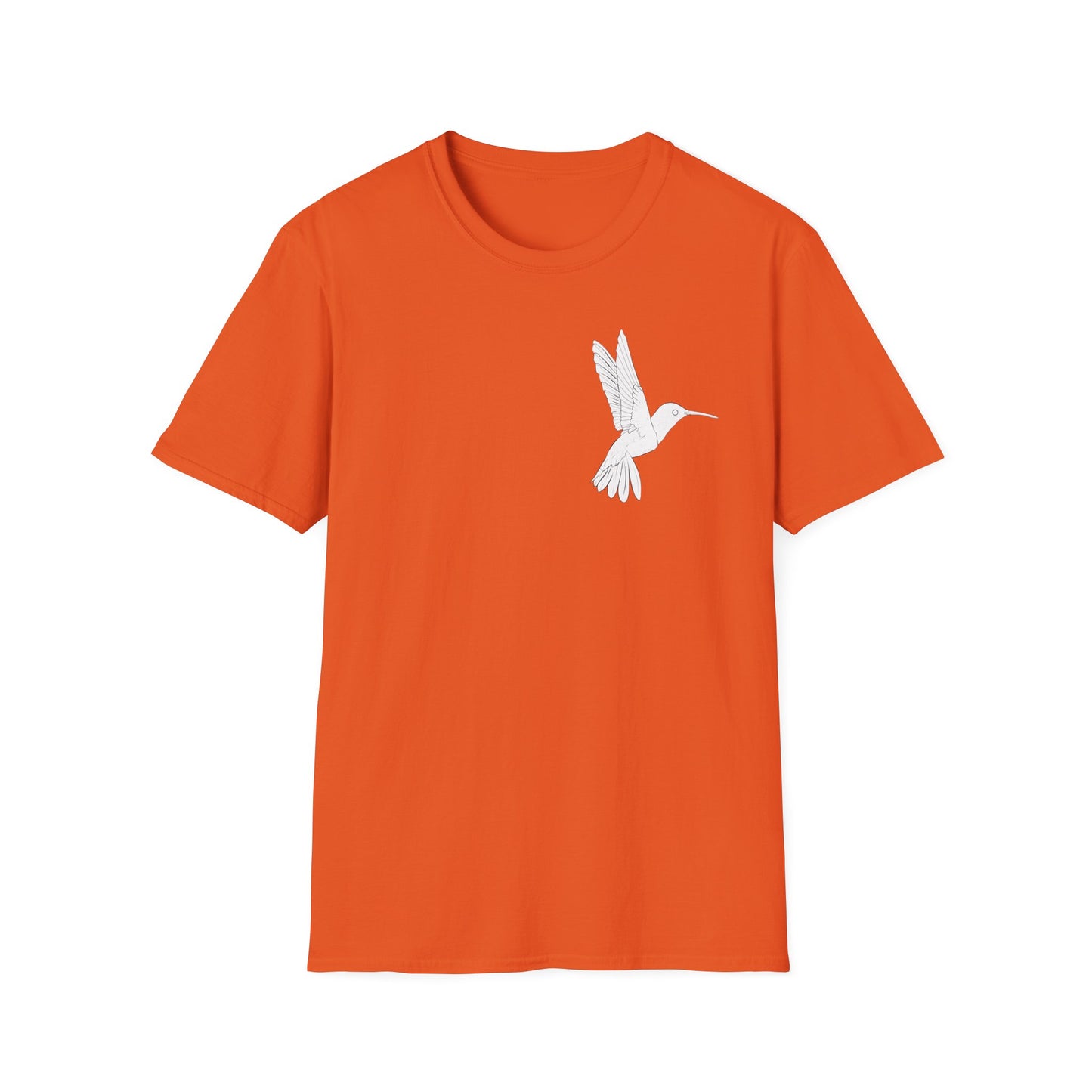 Hummingbird Design Unisex Softstyle T-Shirt - Nature Lover's Casual Tee