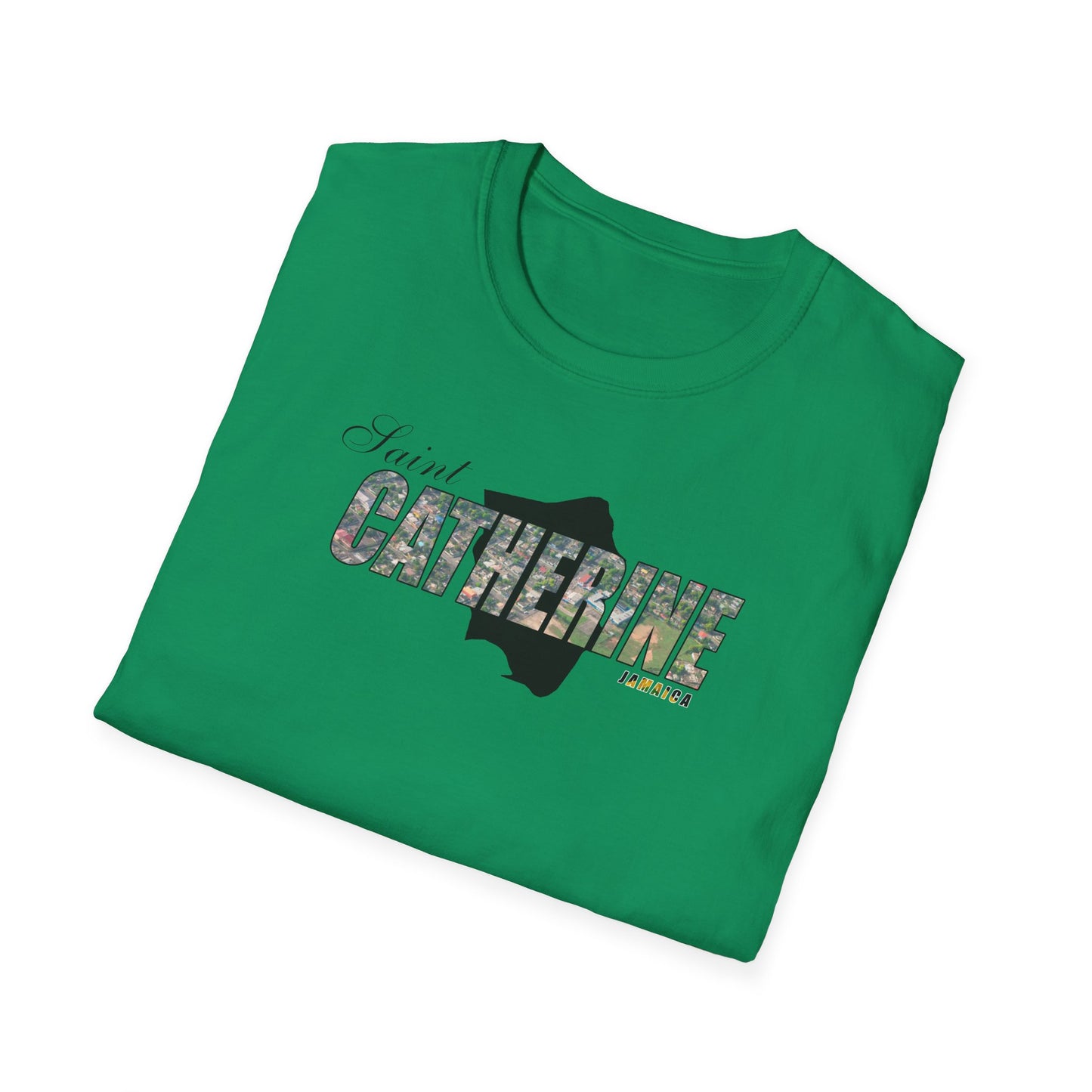 Saint Catherine Unisex Softstyle T-Shirt – Comfortable Beachwear for Vacation Vibes