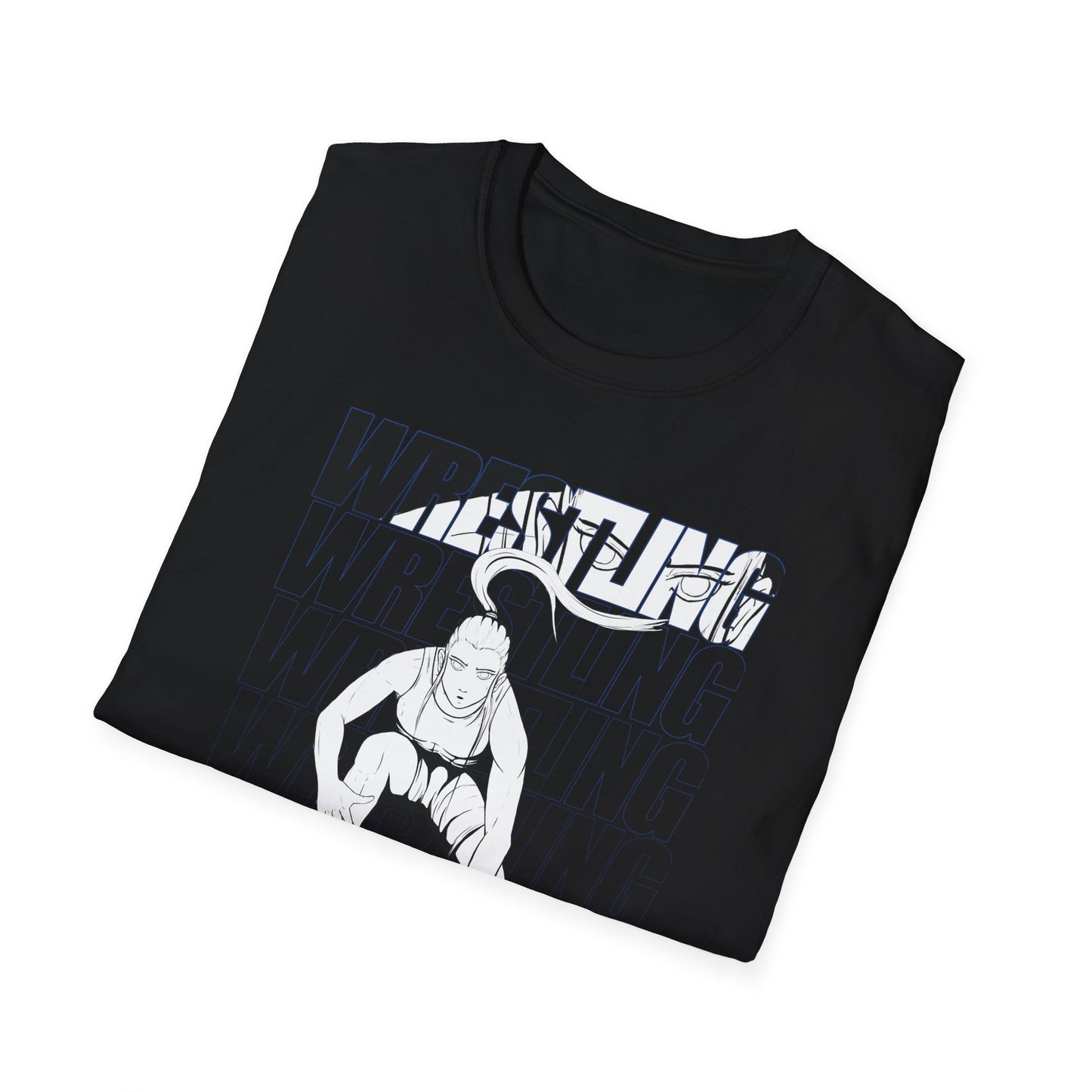 Wrestling Female Design - Unisex Softstyle T-Shirt - Perfect for Fans and Competitors