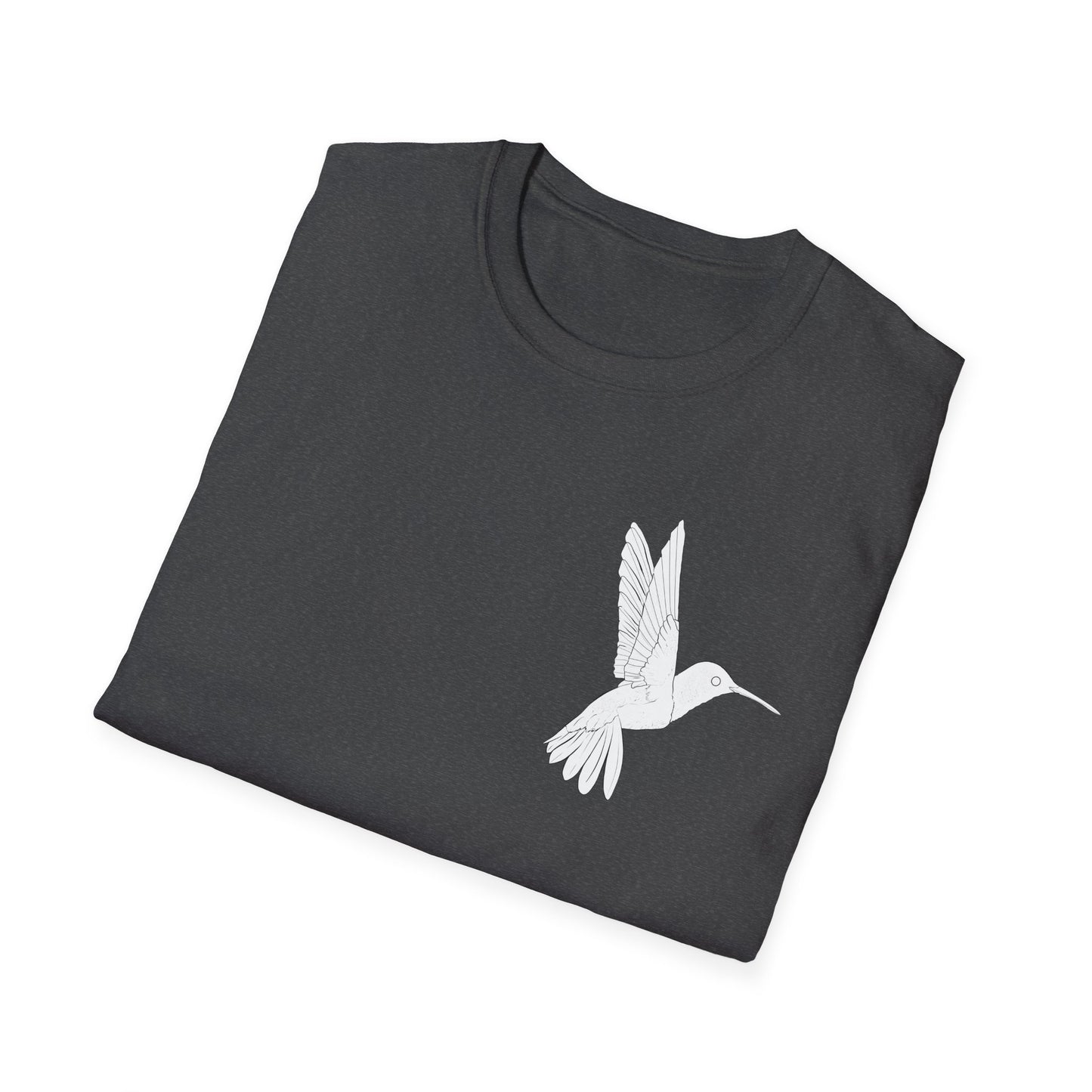 Hummingbird Design Unisex Softstyle T-Shirt - Nature Lover's Casual Tee
