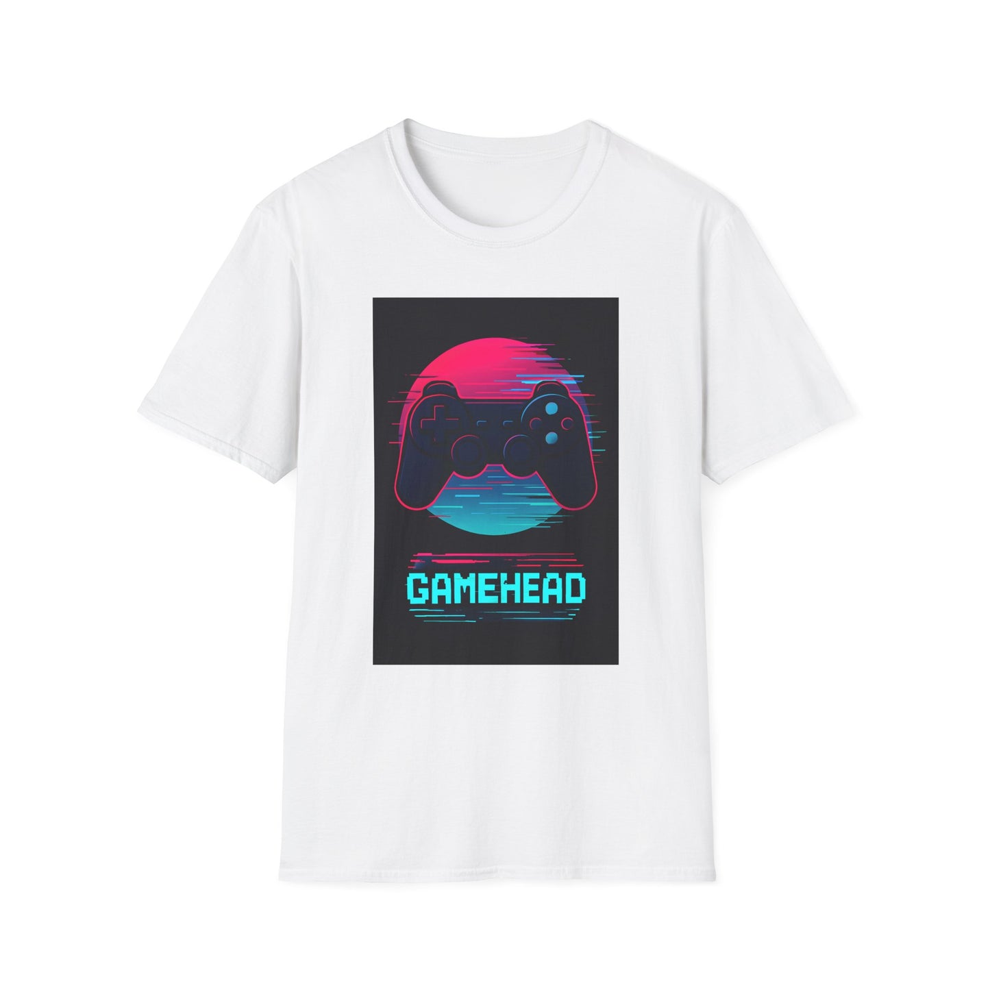 Retro Game Head - Unisex T-Shirt, Perfect for Gaming Events, Birthdays, Casual Wear, Gifts for Gamers, Comfortable and Stylish