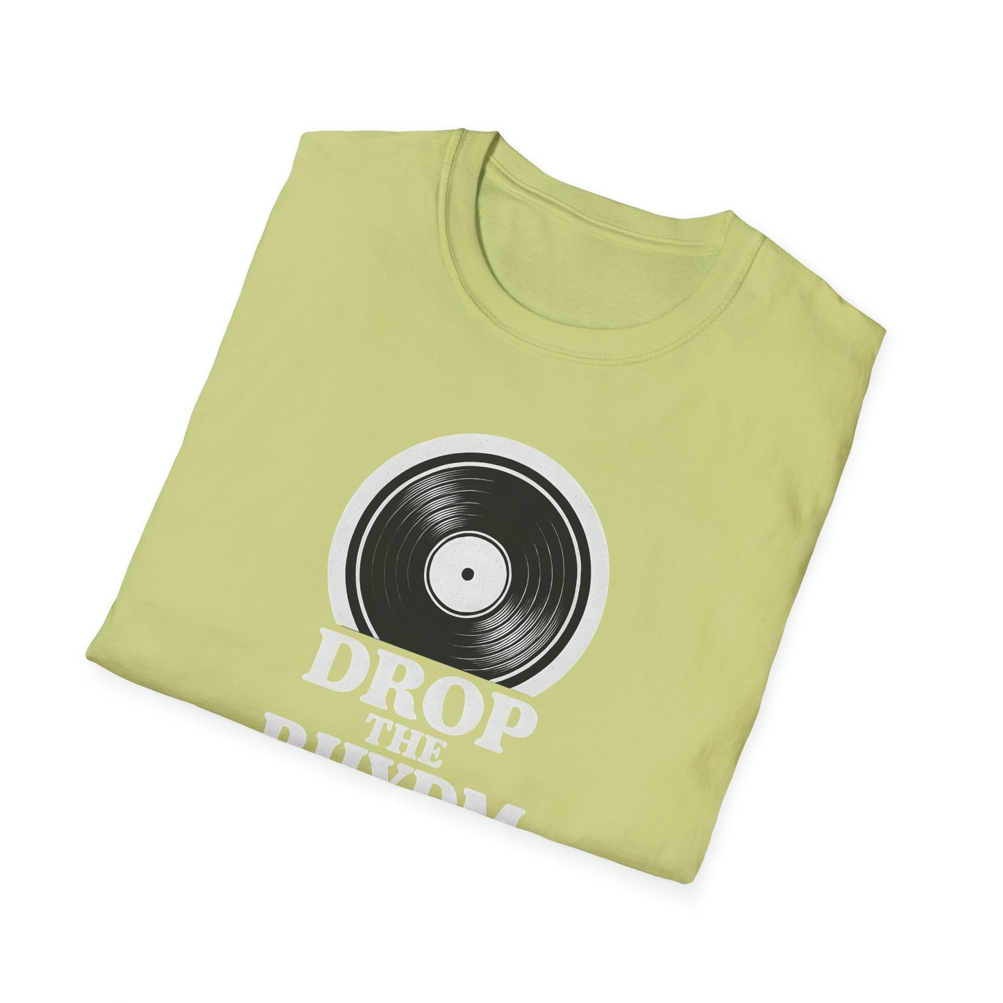"Drop the Rhydm" Retro Music Inspired Unisex T-Shirt, Drop the Rhythm Tee, Music Lover Gift, Casual Wear, Vinyl Record Shirt