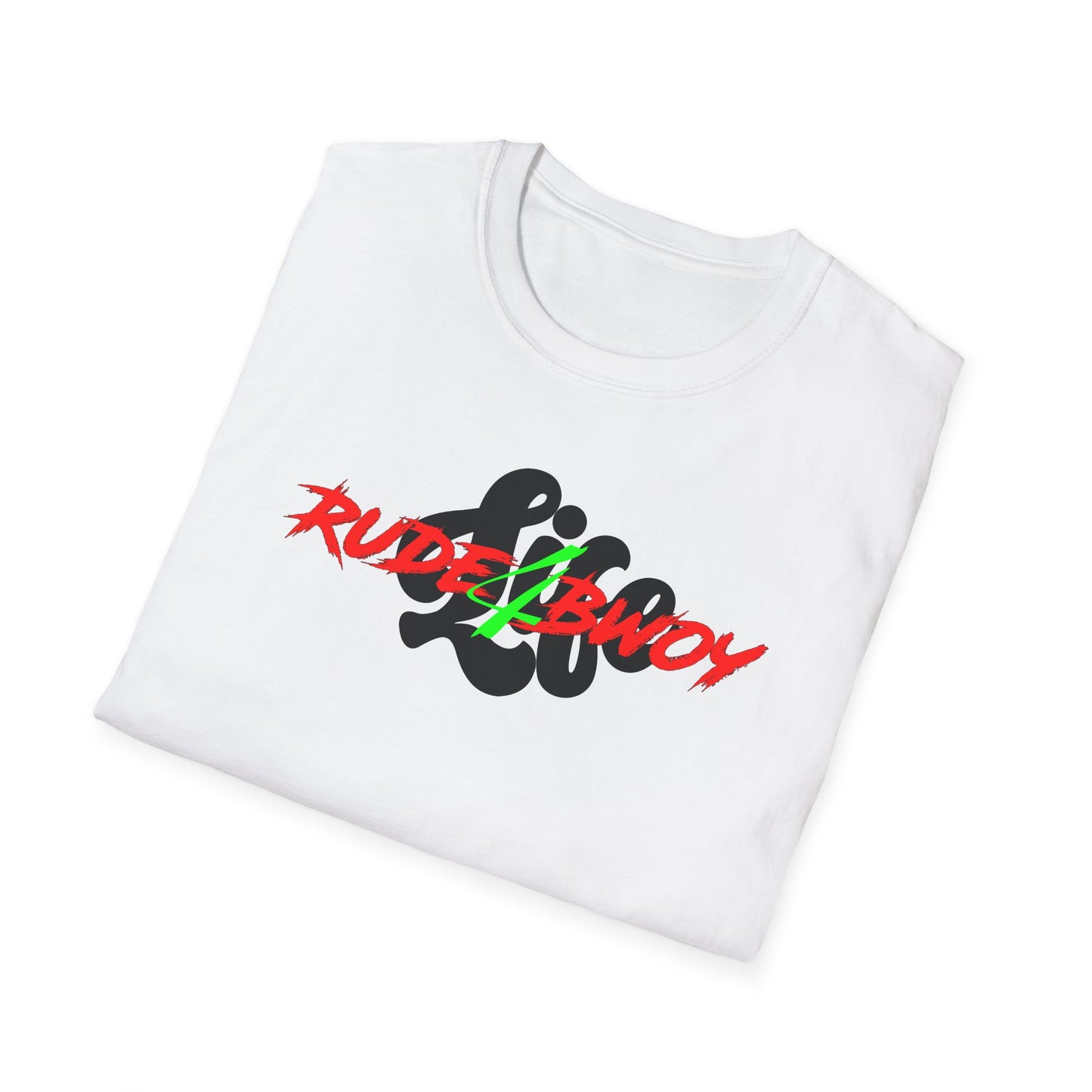 Rude Bwoy 4 Life Unisex Softstyle T-Shirt - Graphic Tee for Trendsetters