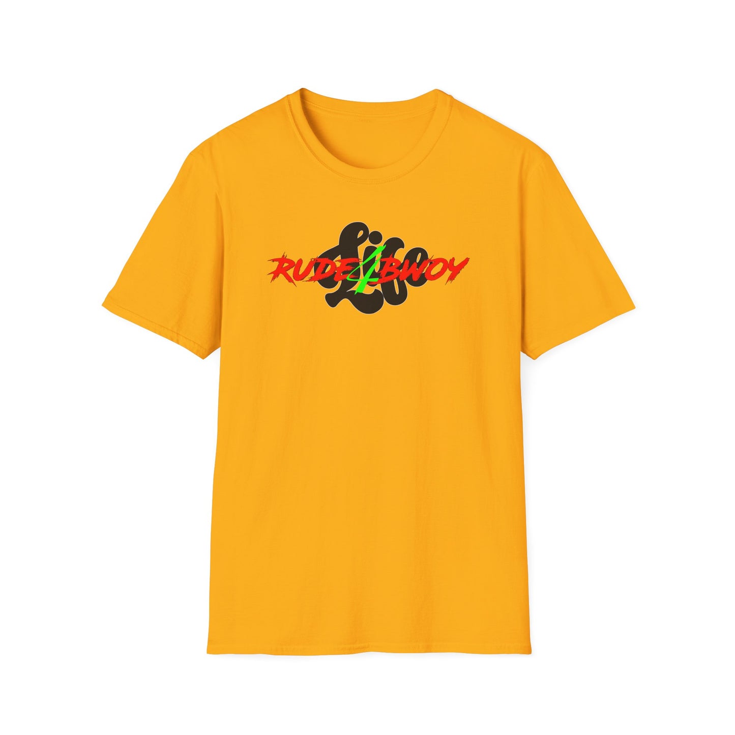 Rude Bwoy 4 Life Unisex Softstyle T-Shirt - Graphic Tee for Trendsetters