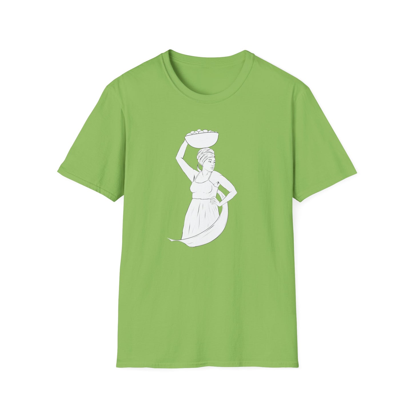 Market Woman Illustration Unisex Softstyle T-Shirt