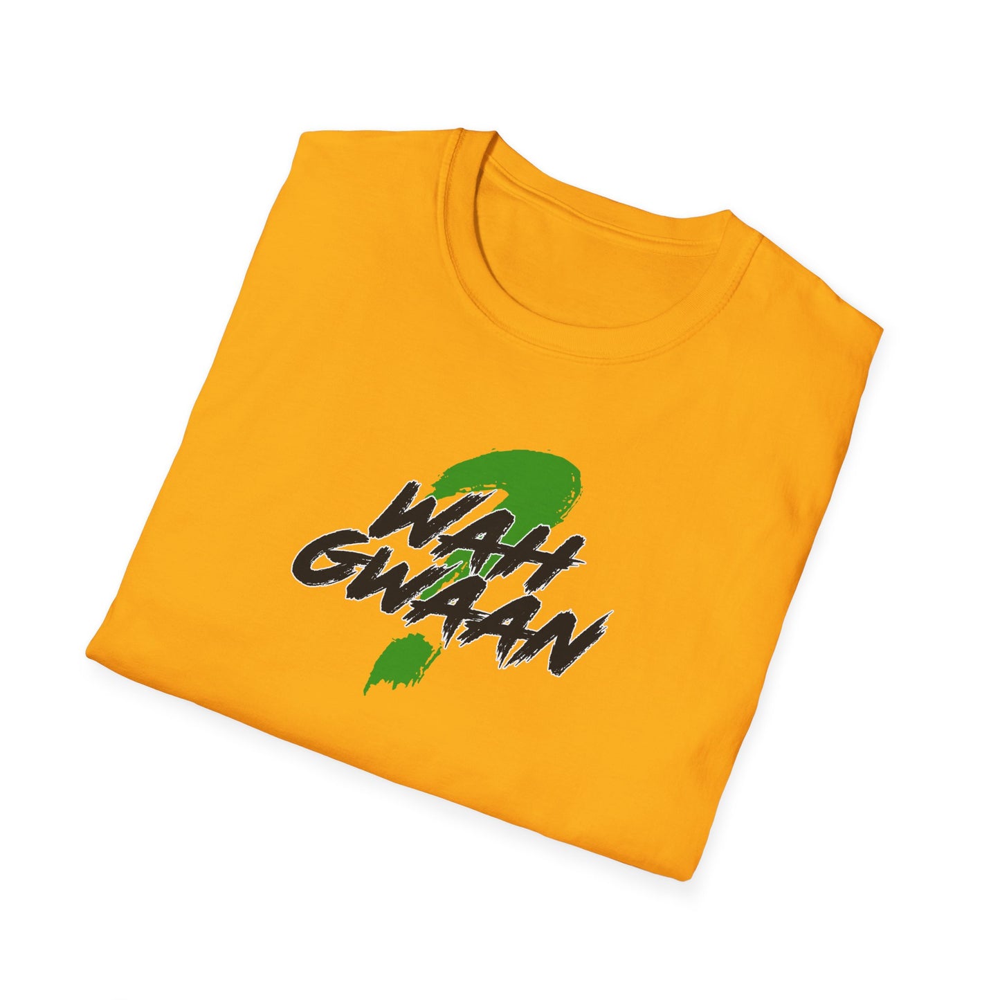 'Wah Gwaan' Graphic Unisex Softstyle T-Shirt - Inspirational Tee for Casual Vibes