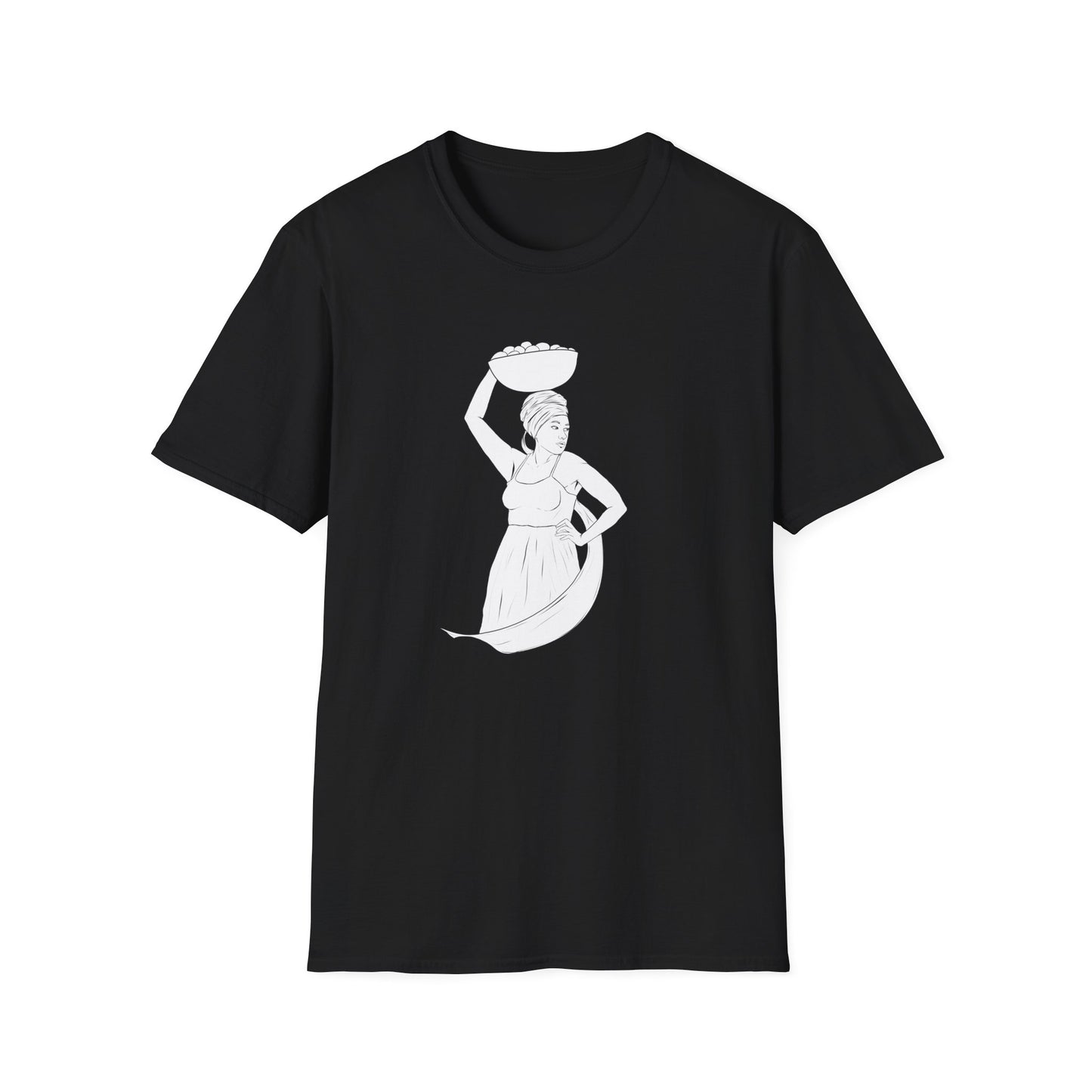 Market Woman Illustration Unisex Softstyle T-Shirt