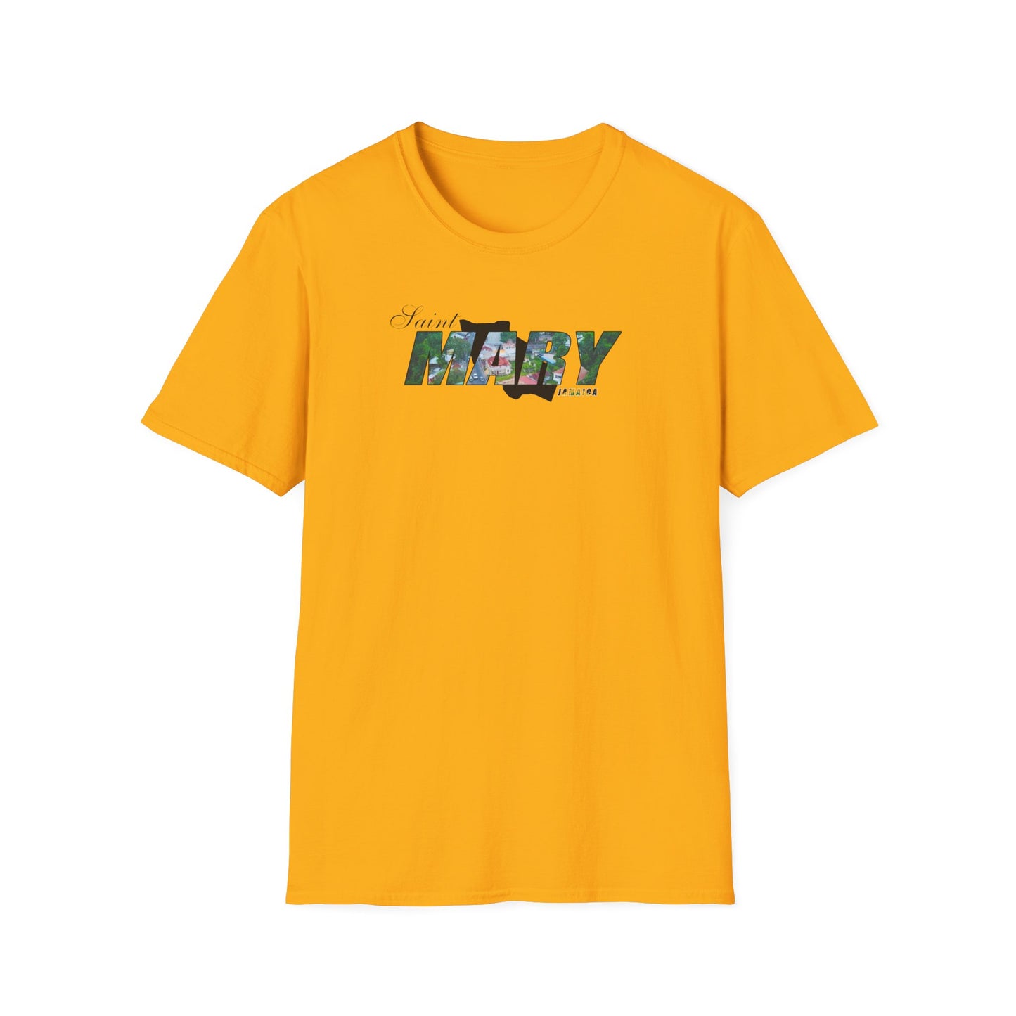 Saint Mary Unisex Softstyle T-Shirt – Comfortable Beachwear for Vacation Vibes