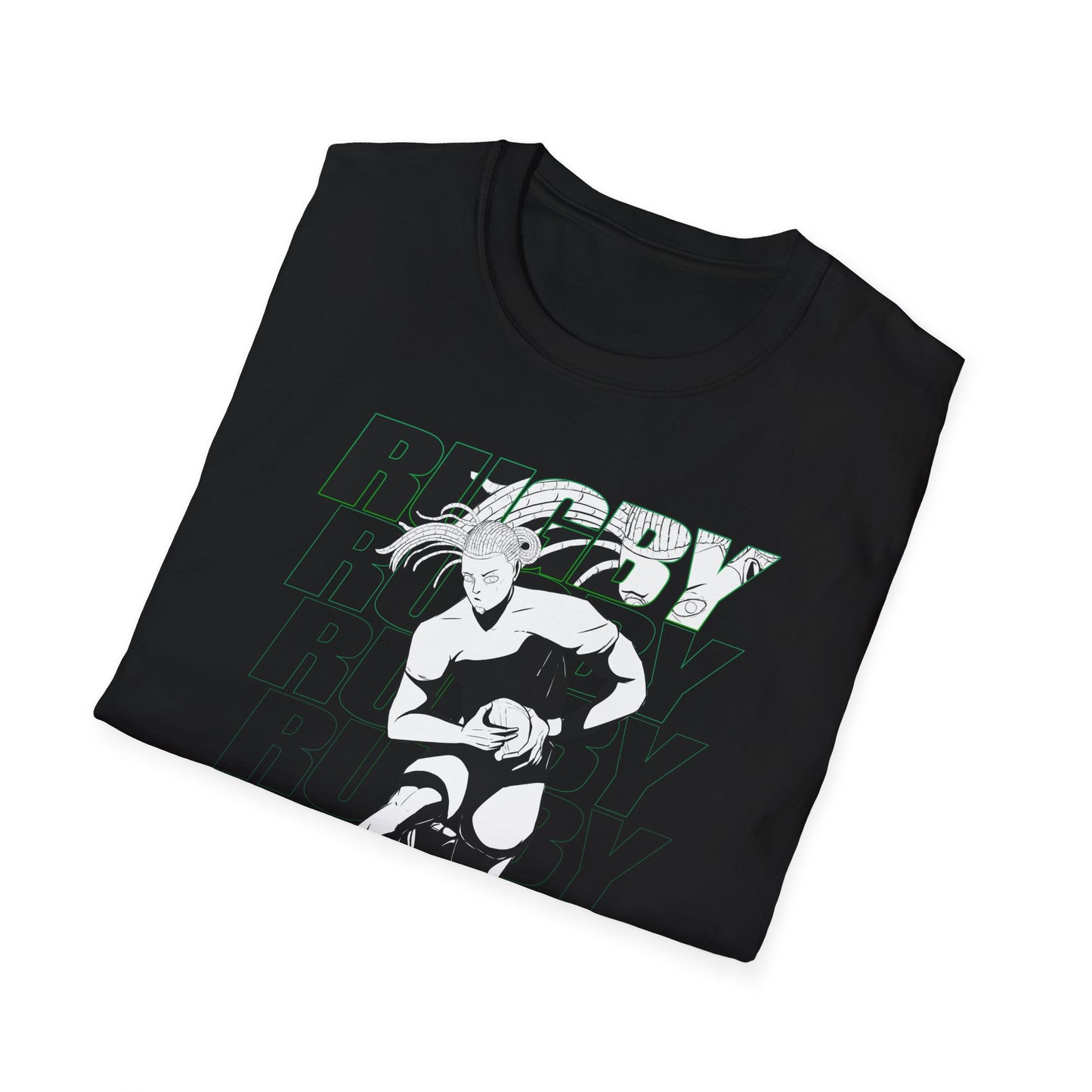 Rugby Male Design Unisex Softstyle Rugby T-Shirt - Athletic Graphic Tee for Sport Lovers