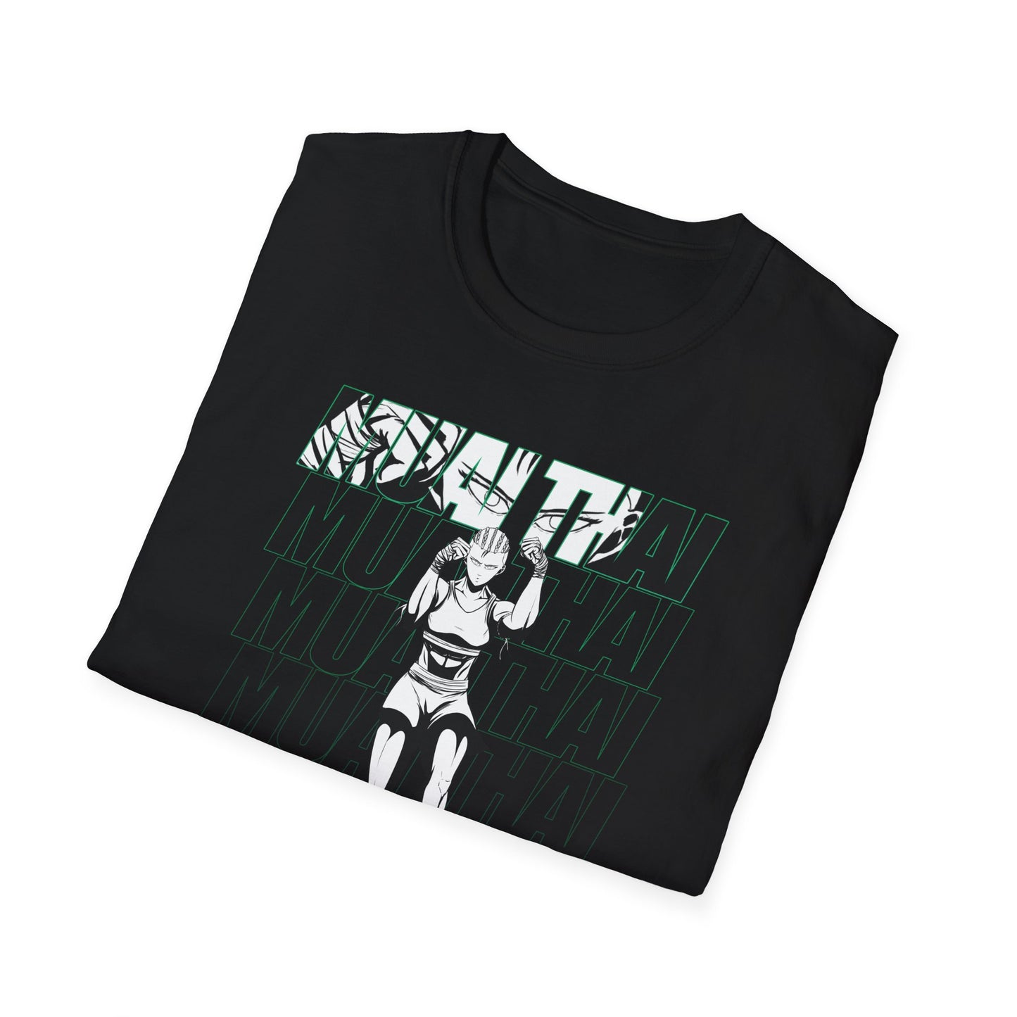 Muay Thai Female Graphics Unisex Softstyle T-Shirt