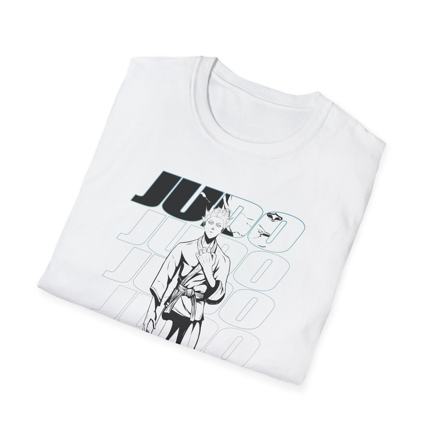 Judo Male Graphic - Unisex Softstyle T-Shirt - Perfect for Martial Arts Enthusiasts
