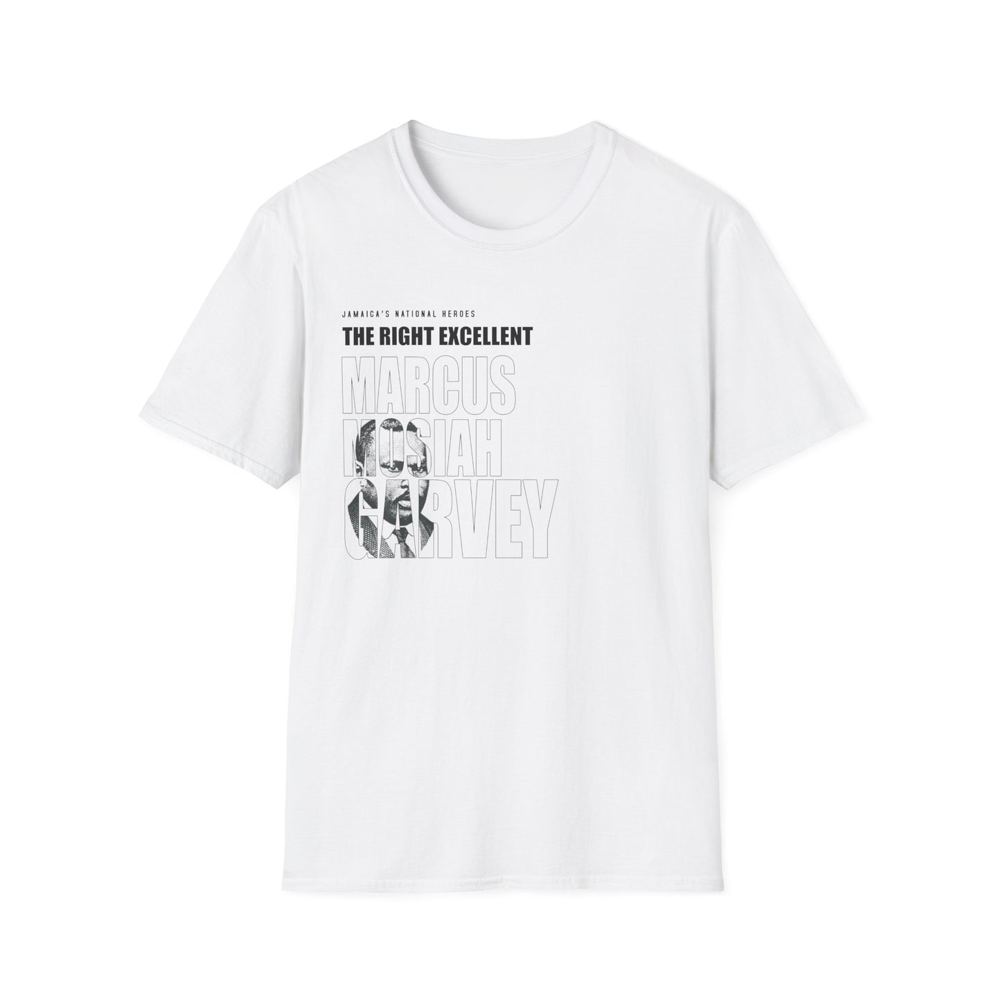 Marcus Mosiah Garvey Tribute T-Shirt - Softstyle Jamaica National Hero Series