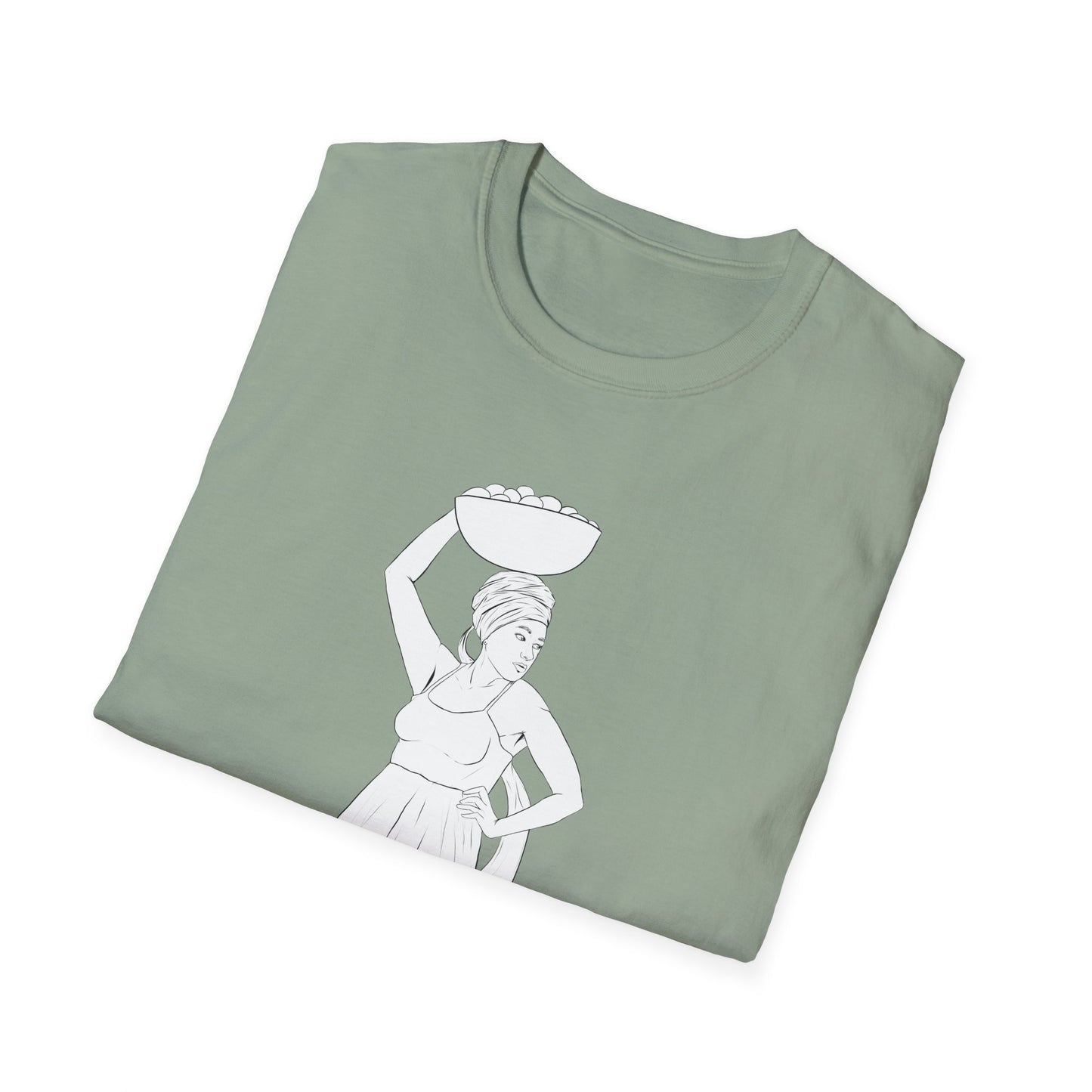 Market Woman Illustration Unisex Softstyle T-Shirt
