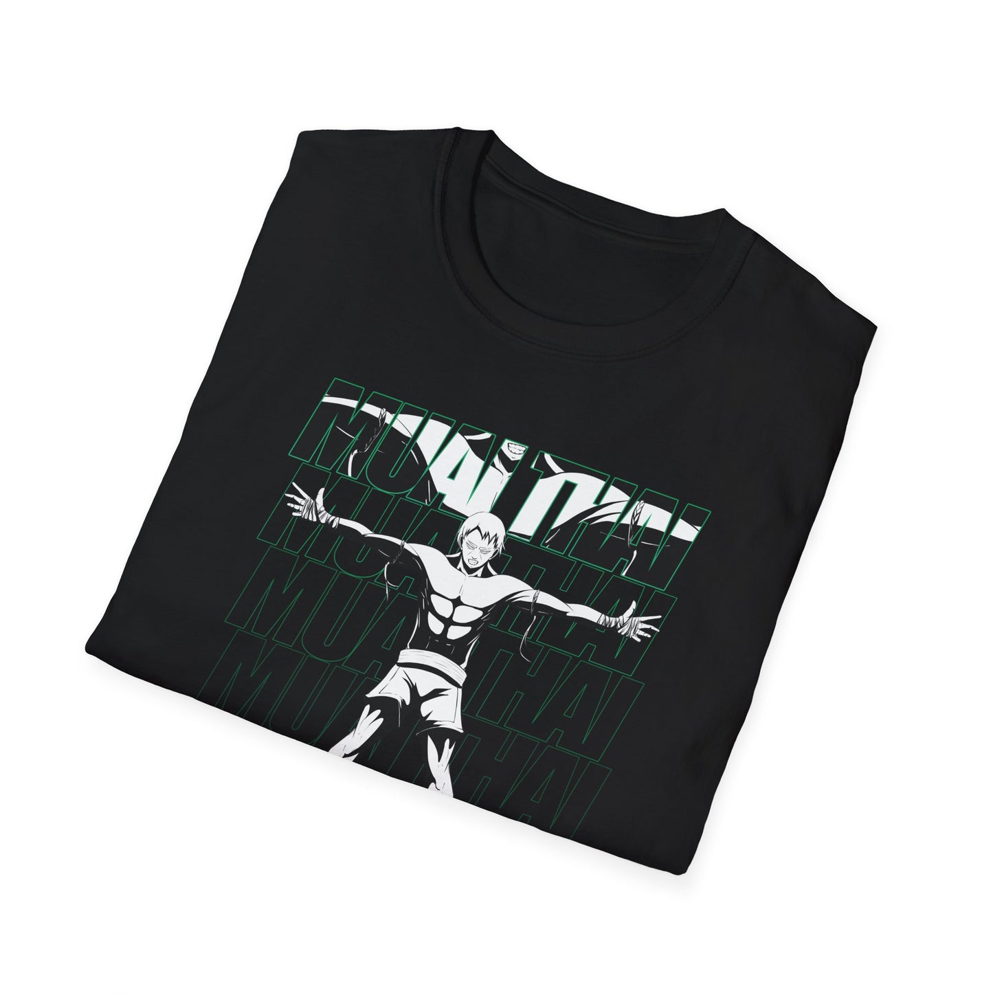 Muay Thai Male Graphics Unisex Softstyle T-Shirt