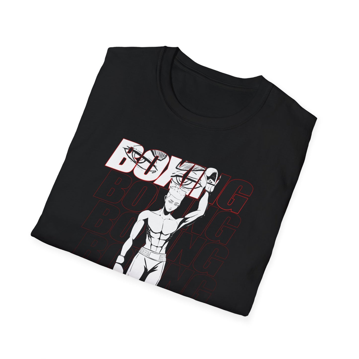 Boxing Male Graphics - Unisex Softstyle T-Shirt | Sports Enthusiast Gift