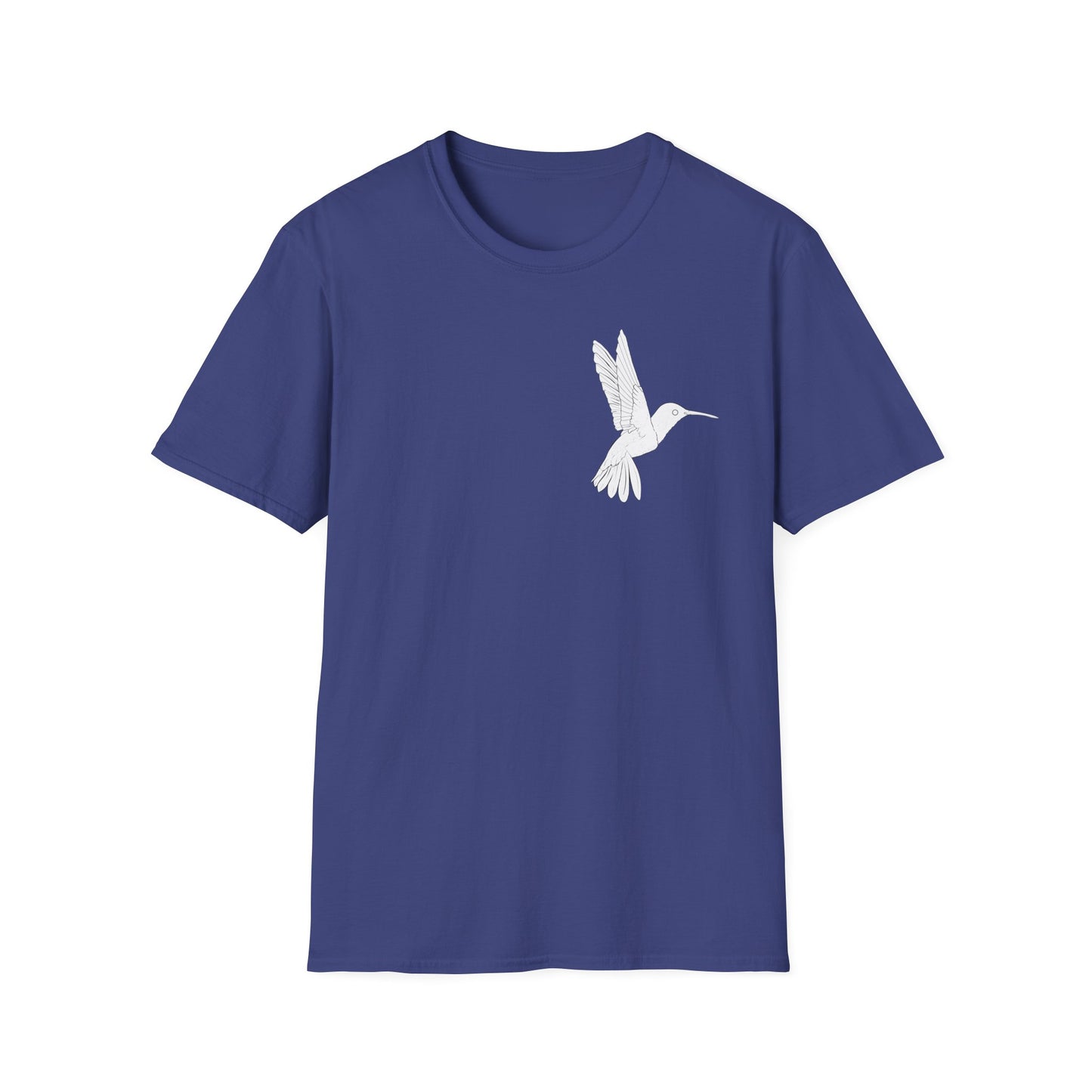 Hummingbird Design Unisex Softstyle T-Shirt - Nature Lover's Casual Tee