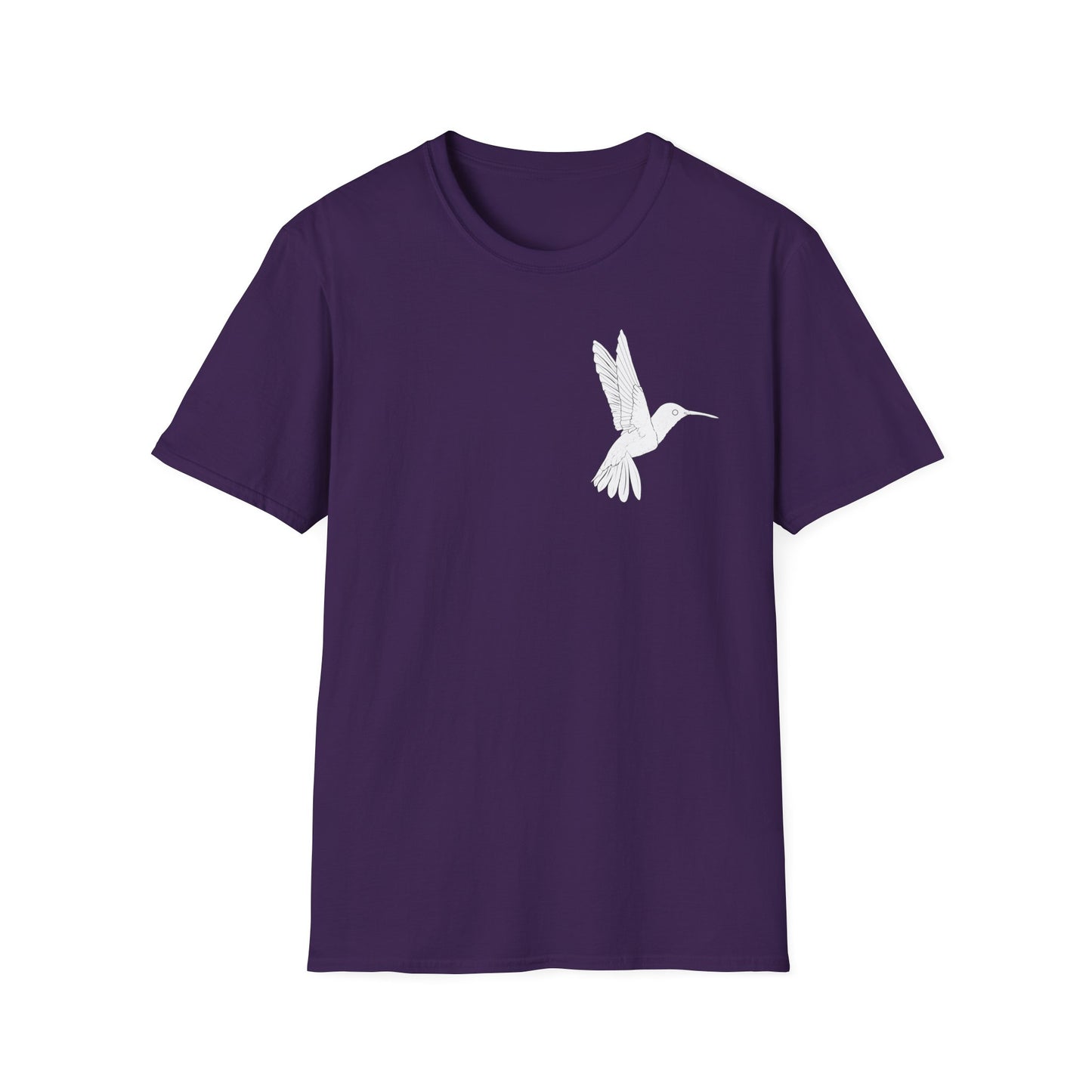Hummingbird Design Unisex Softstyle T-Shirt - Nature Lover's Casual Tee