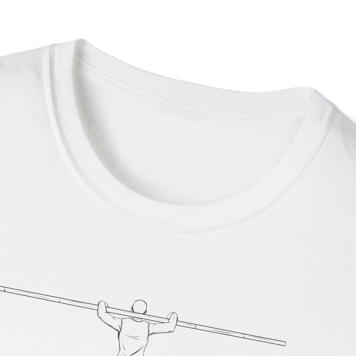 Rower Illustration Unisex Softstyle T-Shirt - Minimalist Graphic Tee for Nature Lovers