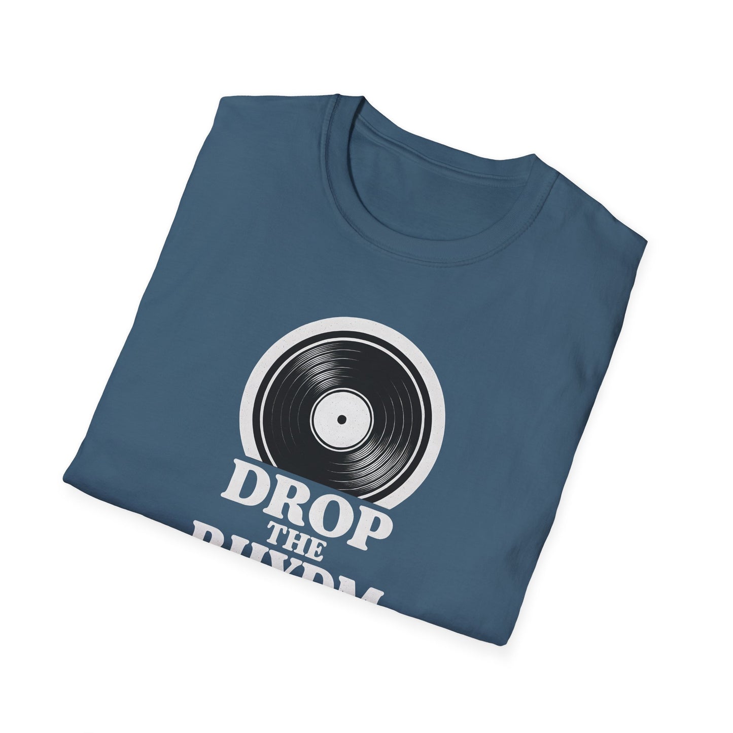 "Drop the Rhydm" Retro Music Inspired Unisex T-Shirt, Drop the Rhythm Tee, Music Lover Gift, Casual Wear, Vinyl Record Shirt