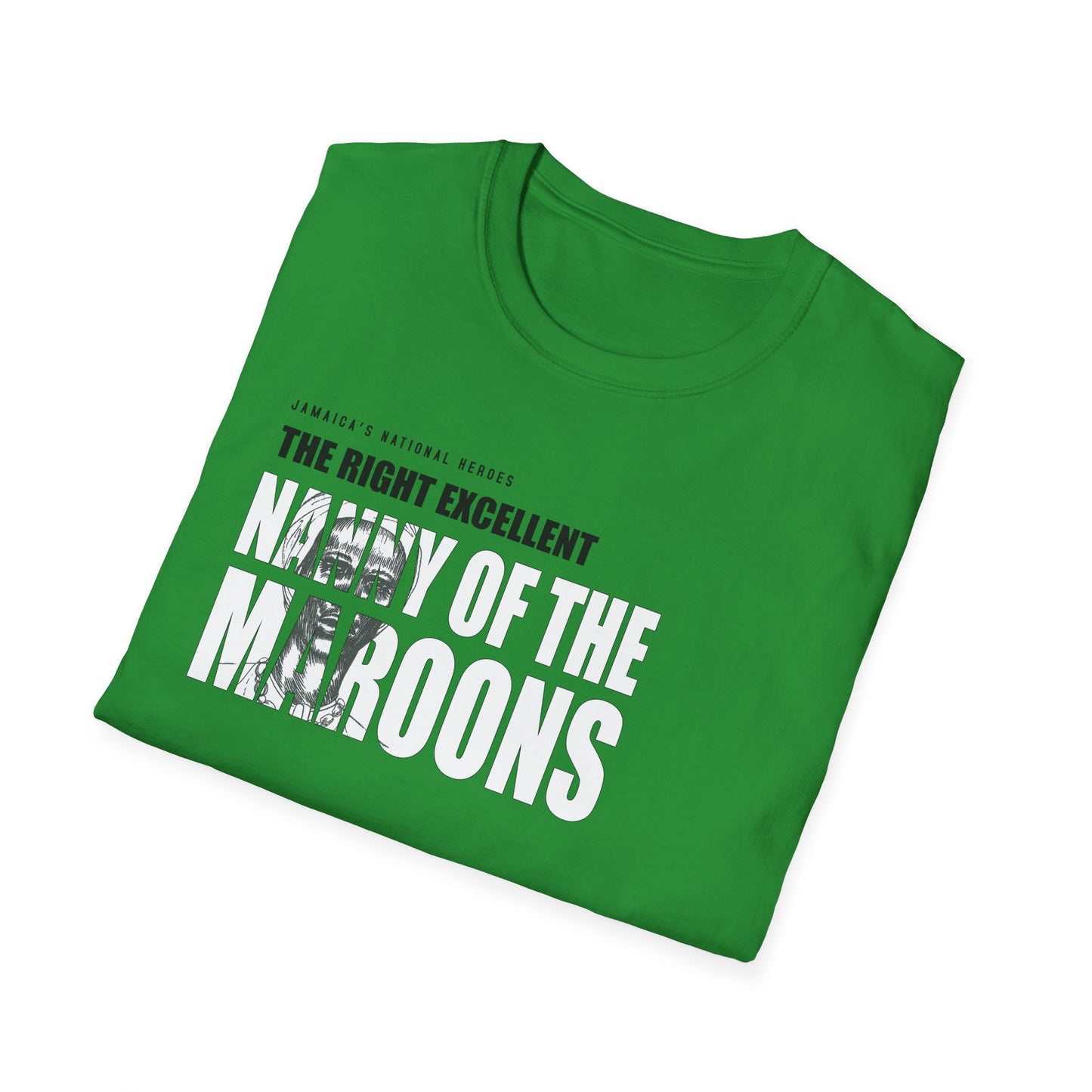 Nanny of the Maroons Tribute T-Shirt - Softstyle Jamaica National Hero Series