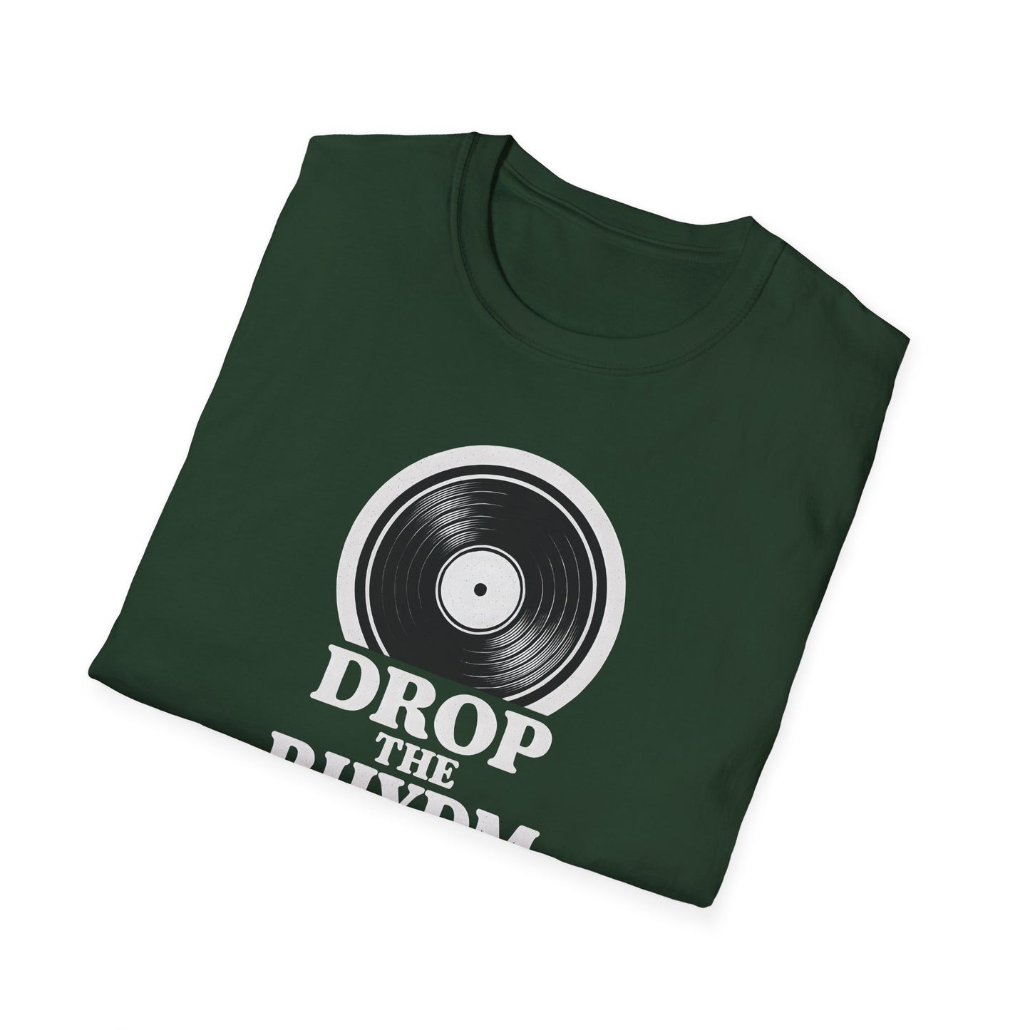 "Drop the Rhydm" Retro Music Inspired Unisex T-Shirt, Drop the Rhythm Tee, Music Lover Gift, Casual Wear, Vinyl Record Shirt