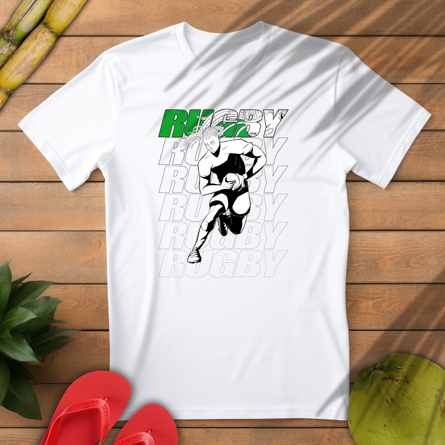 Rugby Male Design Unisex Softstyle Rugby T-Shirt - Athletic Graphic Tee for Sport Lovers