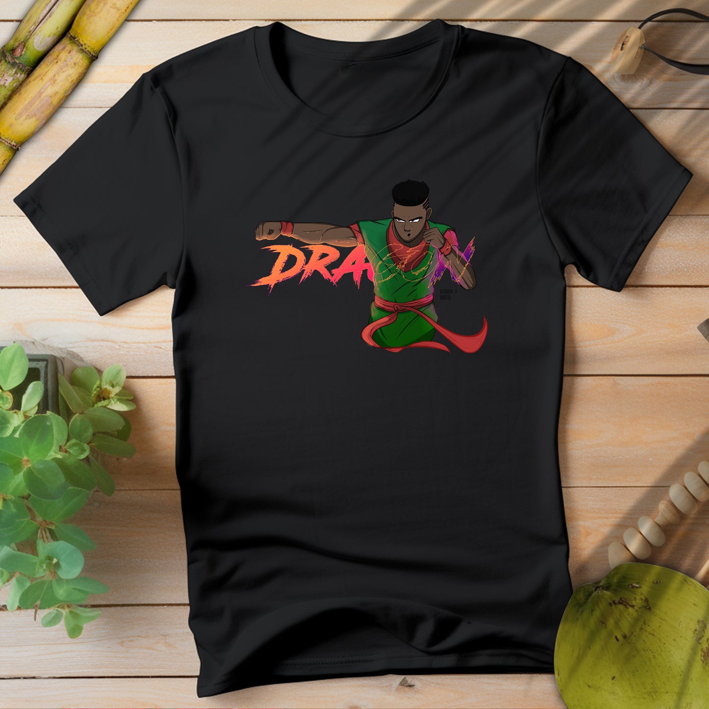 Dragon Style Male Graphic Unisex Softstyle T-Shirt | Bold Art Design for Creative Souls