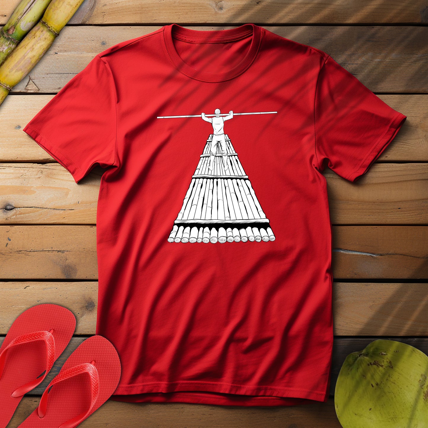 Rower Illustration Unisex Softstyle T-Shirt - Minimalist Graphic Tee for Nature Lovers