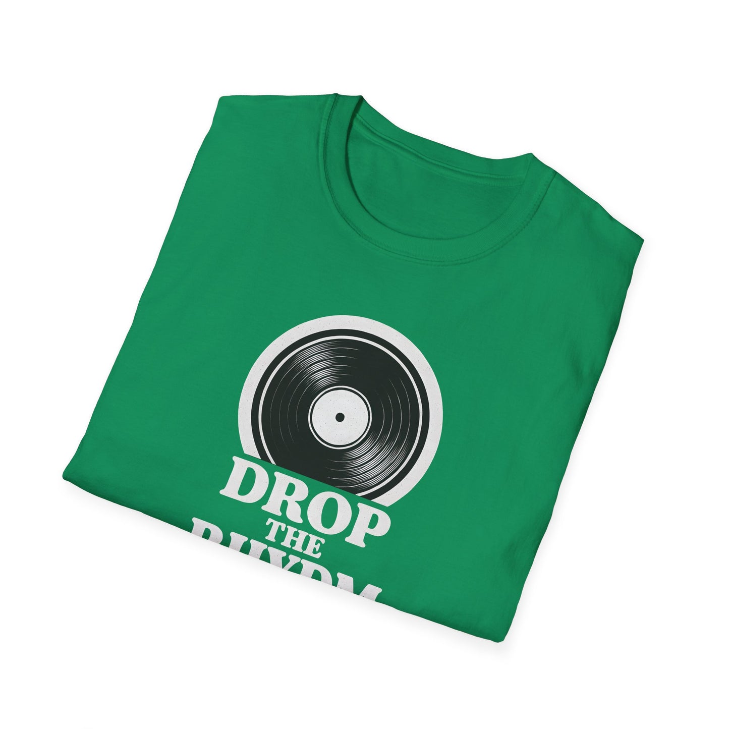 "Drop the Rhydm" Retro Music Inspired Unisex T-Shirt, Drop the Rhythm Tee, Music Lover Gift, Casual Wear, Vinyl Record Shirt