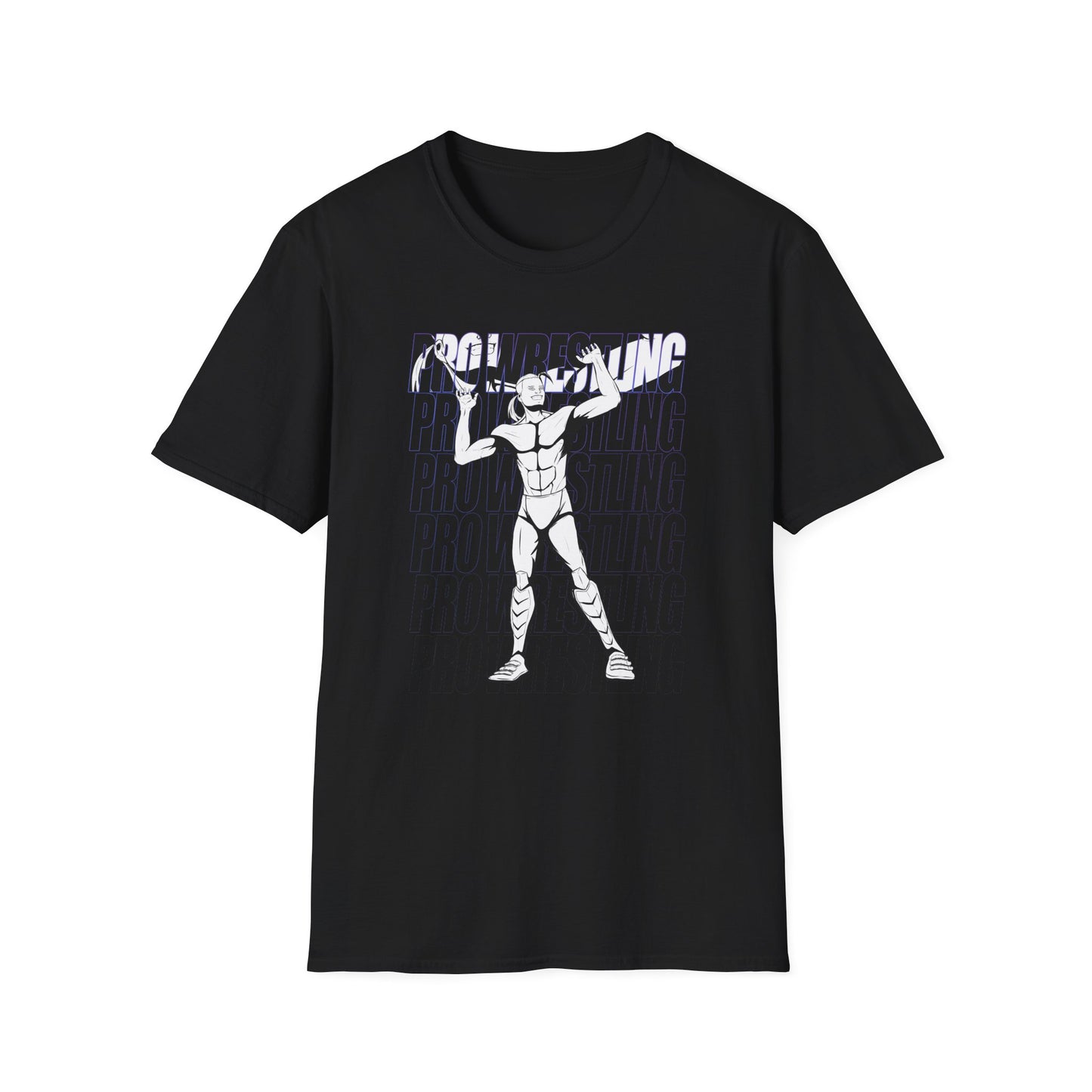 Pro Wrestling Male Graphic Unisex Softstyle T-Shirt