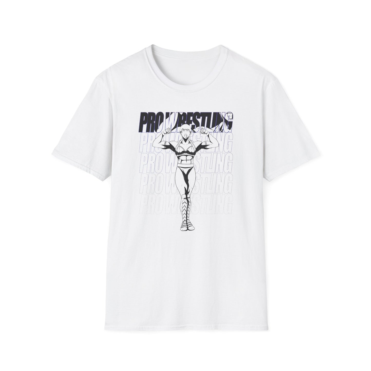 Pro Wrestling Female Graphic Unisex Softstyle T-Shirt