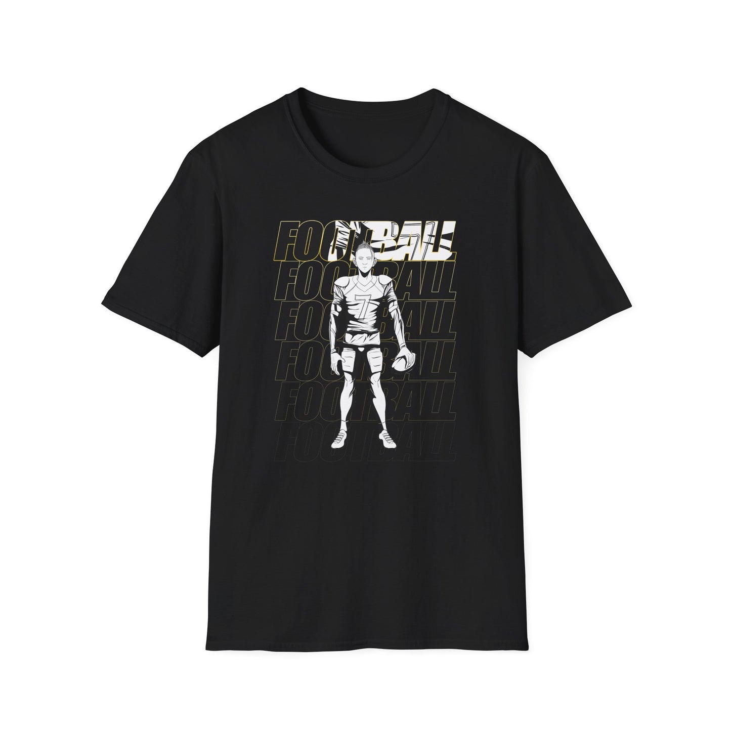 Football Male Graphic - Unisex Softstyle T-Shirt - Perfect for Sports Fans