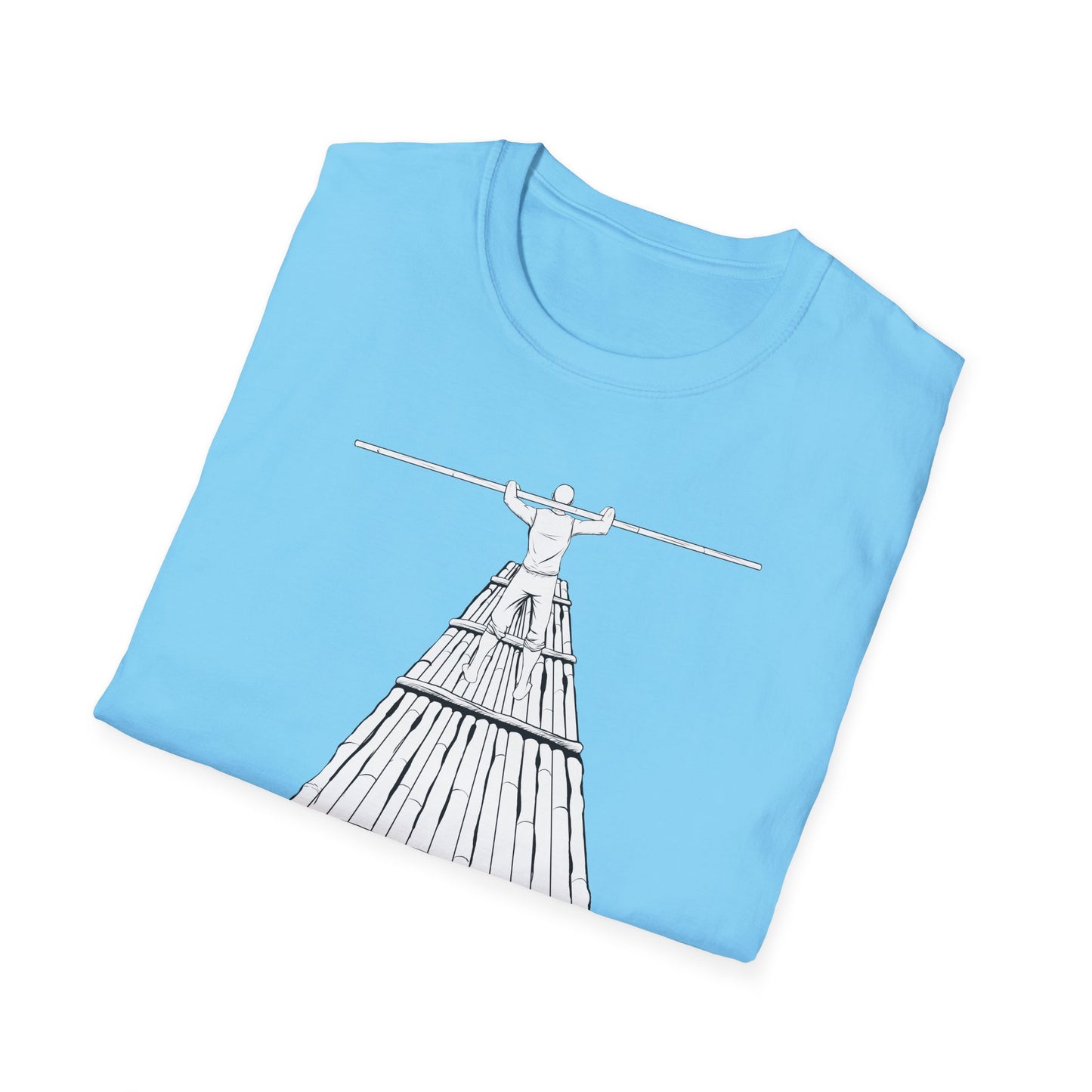 Rower Illustration Unisex Softstyle T-Shirt - Minimalist Graphic Tee for Nature Lovers