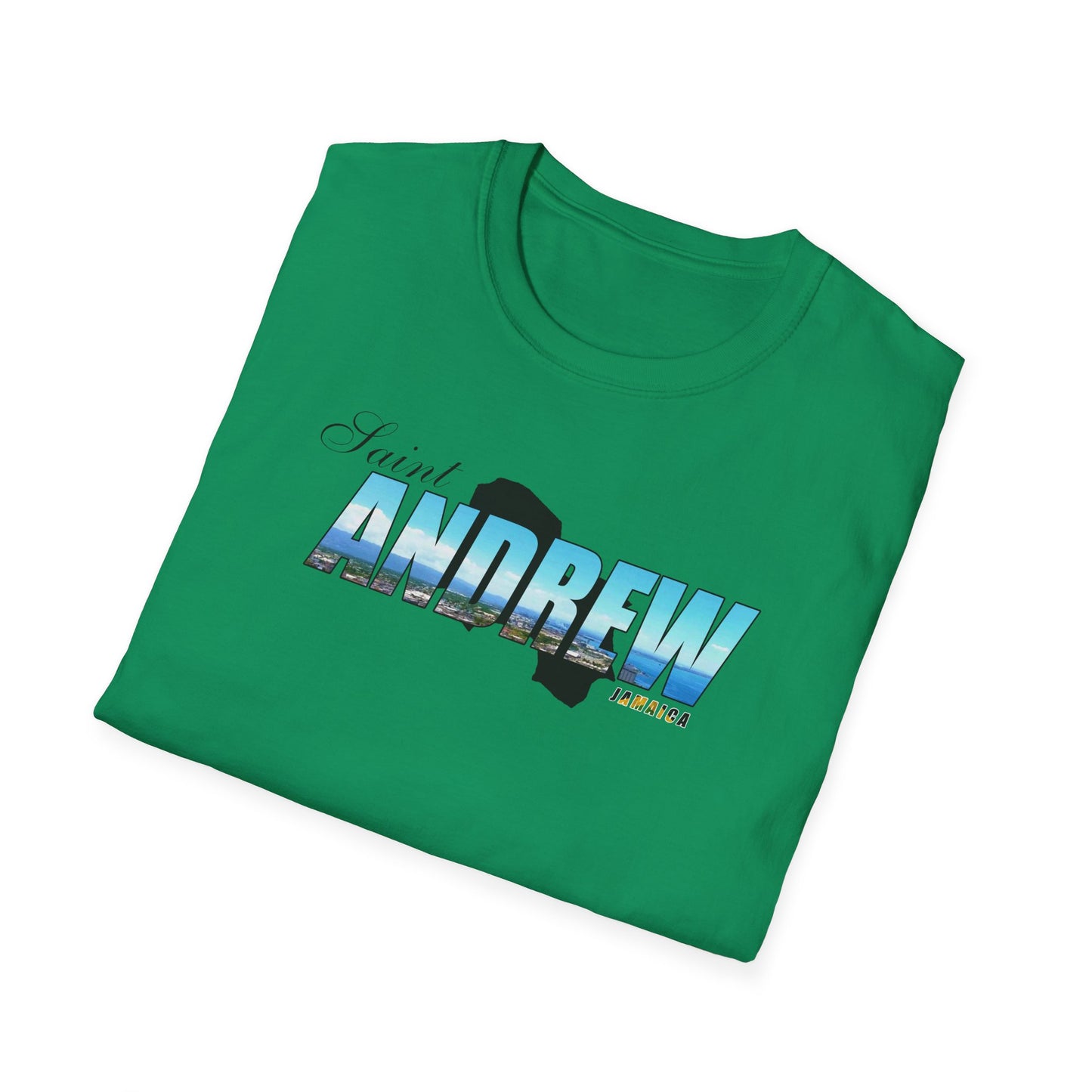 Saint Andrew Unisex Softstyle T-Shirt – Comfortable Beachwear for Vacation Vibes